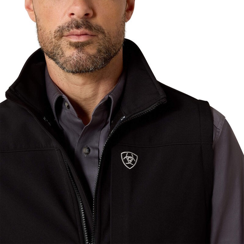 Logo 2.0 Softshell Vest in Black