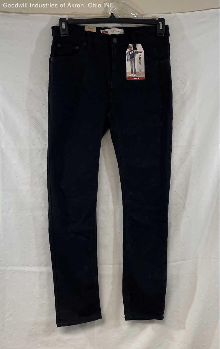 Levi’s Boys’ 510 Skinny Jeans Black Stretch NWT Size 18 29×31