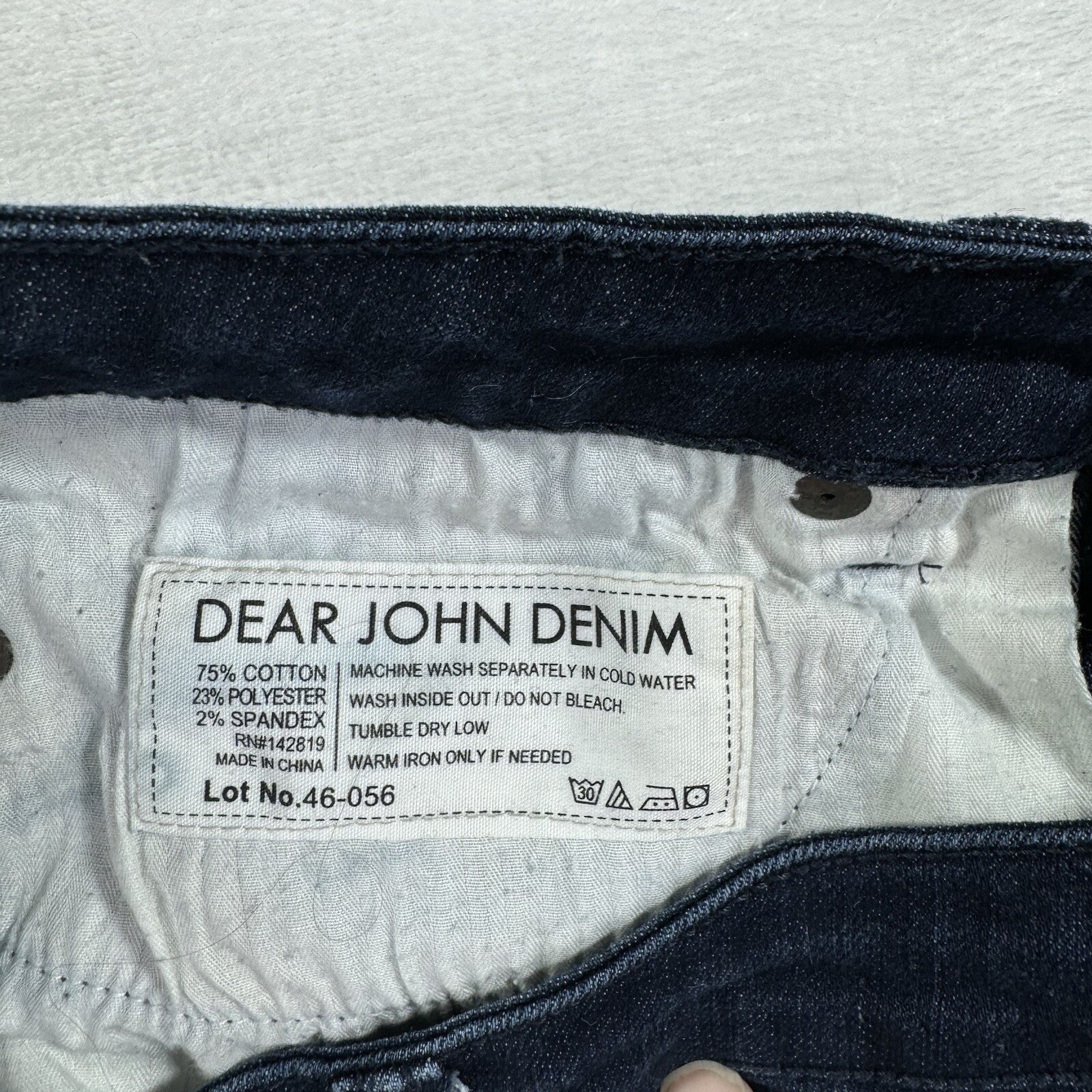Dear John Denim Womens 28 Modern Luxury Skinny Jeans Dark Wash Stretch Tailored
