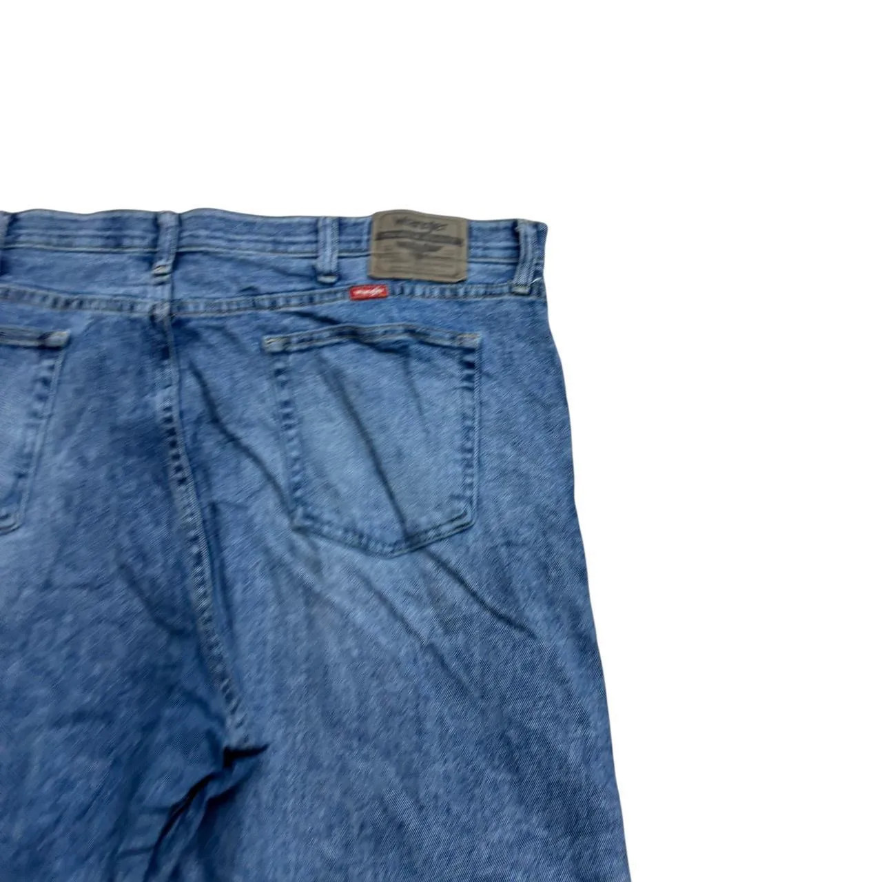 Wrangler Jeans Mens W40 L32 Light Blue Wash Denim Stretch Light Wash
