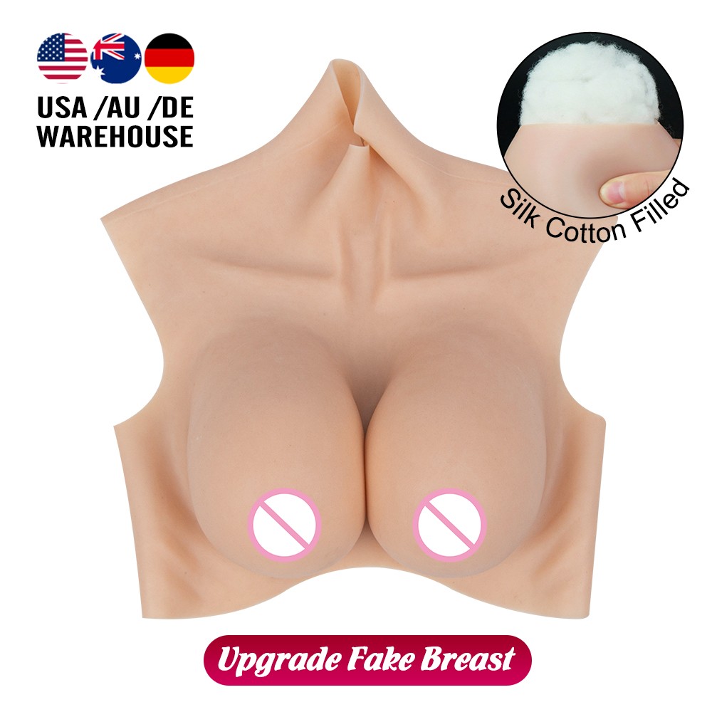 Fake Boobs B-H Cup Realistic Silicone Breast Forms For Crossdresser Drag Queen