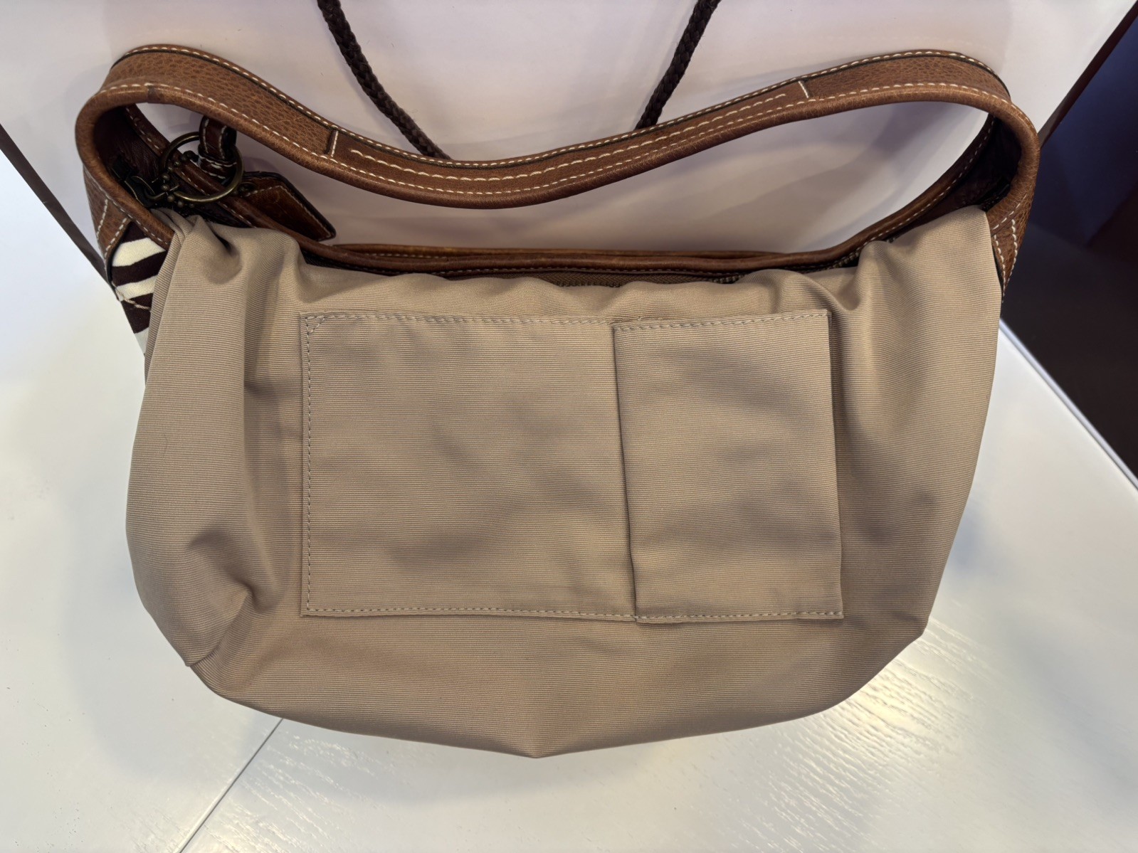 Vintage Coach Khaki Patchwork Ergo Hobo Bag 10808 and Medium Zip-Around Wallet
