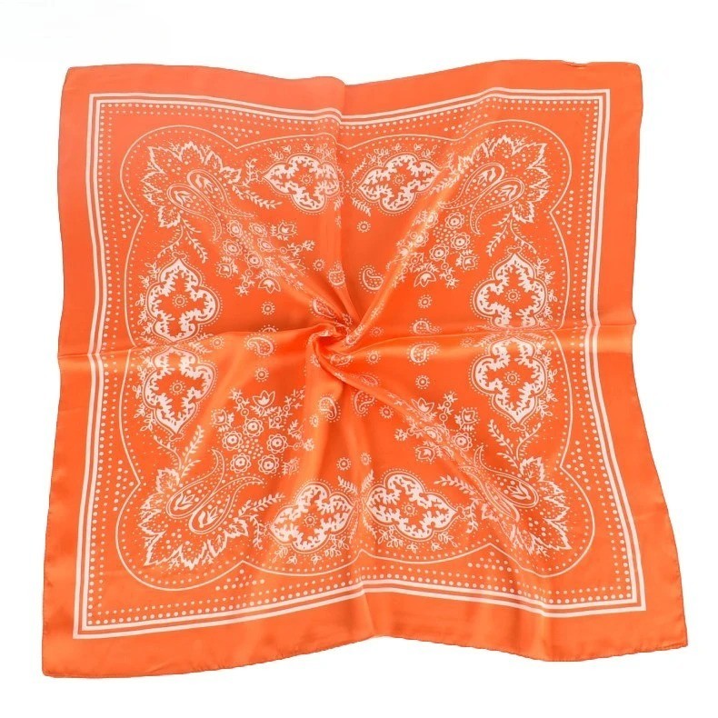 Large Silk Feel Satin Scarf Head Square Wrap Neck Neckerchief Shawl Hair Scarf