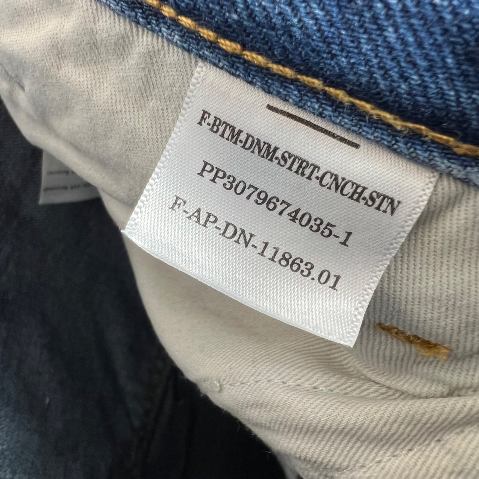 Everlane Buckle Back Womens 32 x 27 High-Waisted Straight Leg Blue Denim Jeans