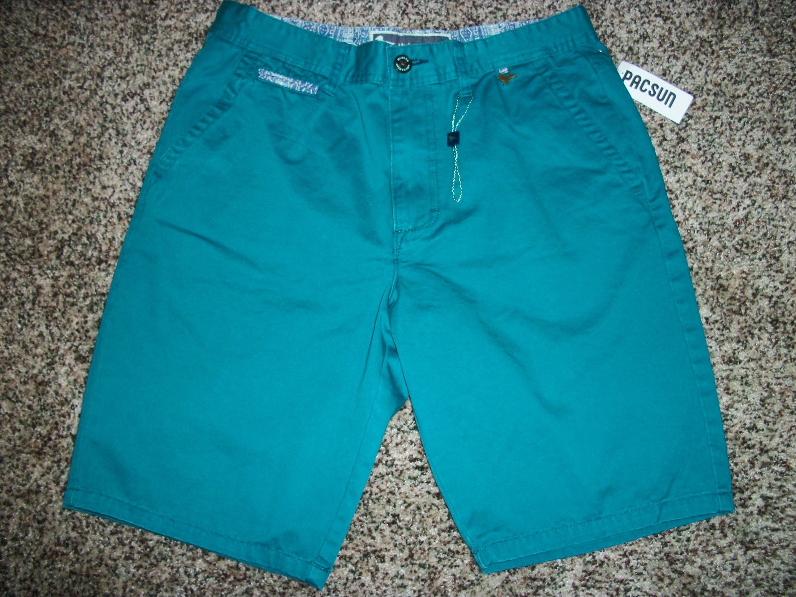 MODERN AMUSEMENT New NWT Mens Walk Shorts Casual Blue Teal 30 32 33 34 36