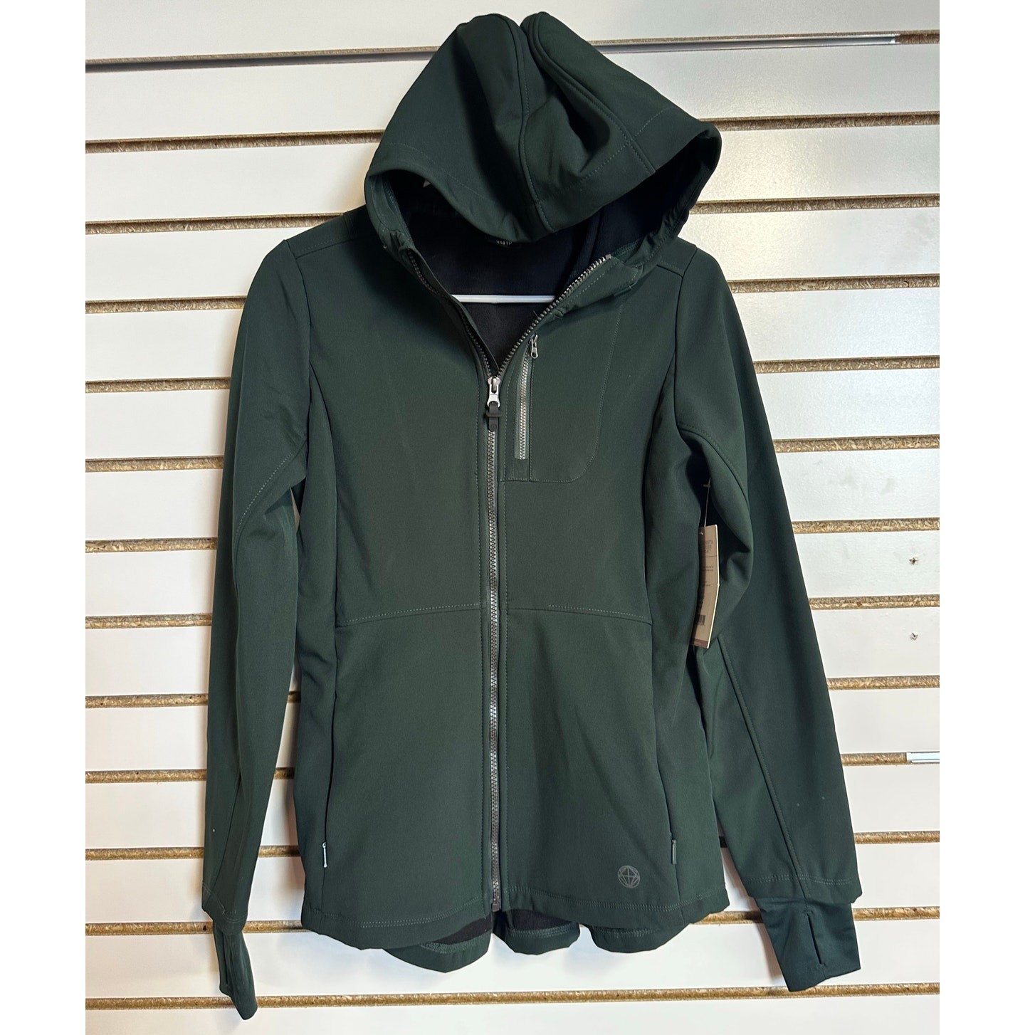 NWT Mondetta Outdoor Project Green Jacket XS Softshell Pockets