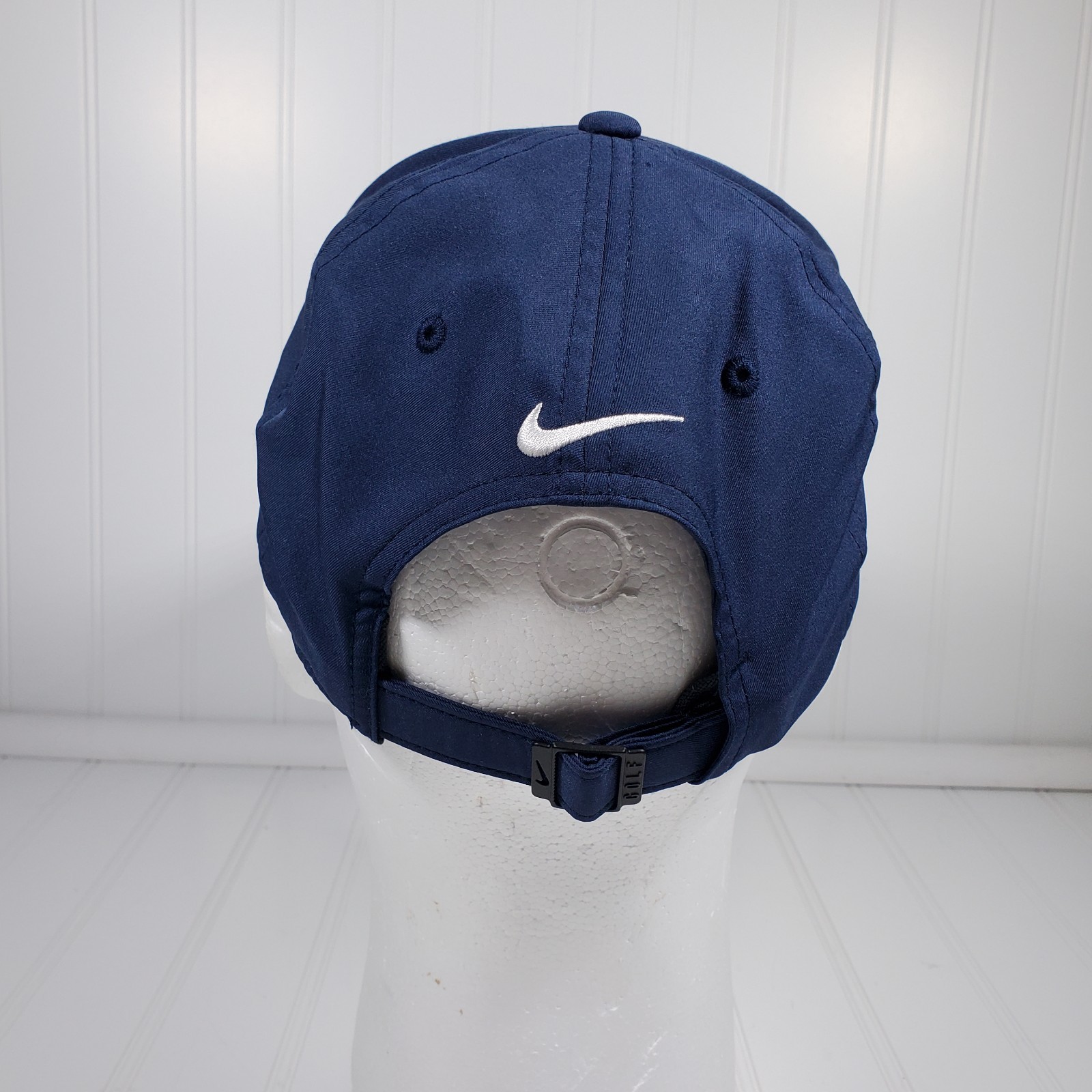 Nike Dri Fit Legacy91 Strapback Hat Golf Navy Blue Swoosh Adjustable Performance