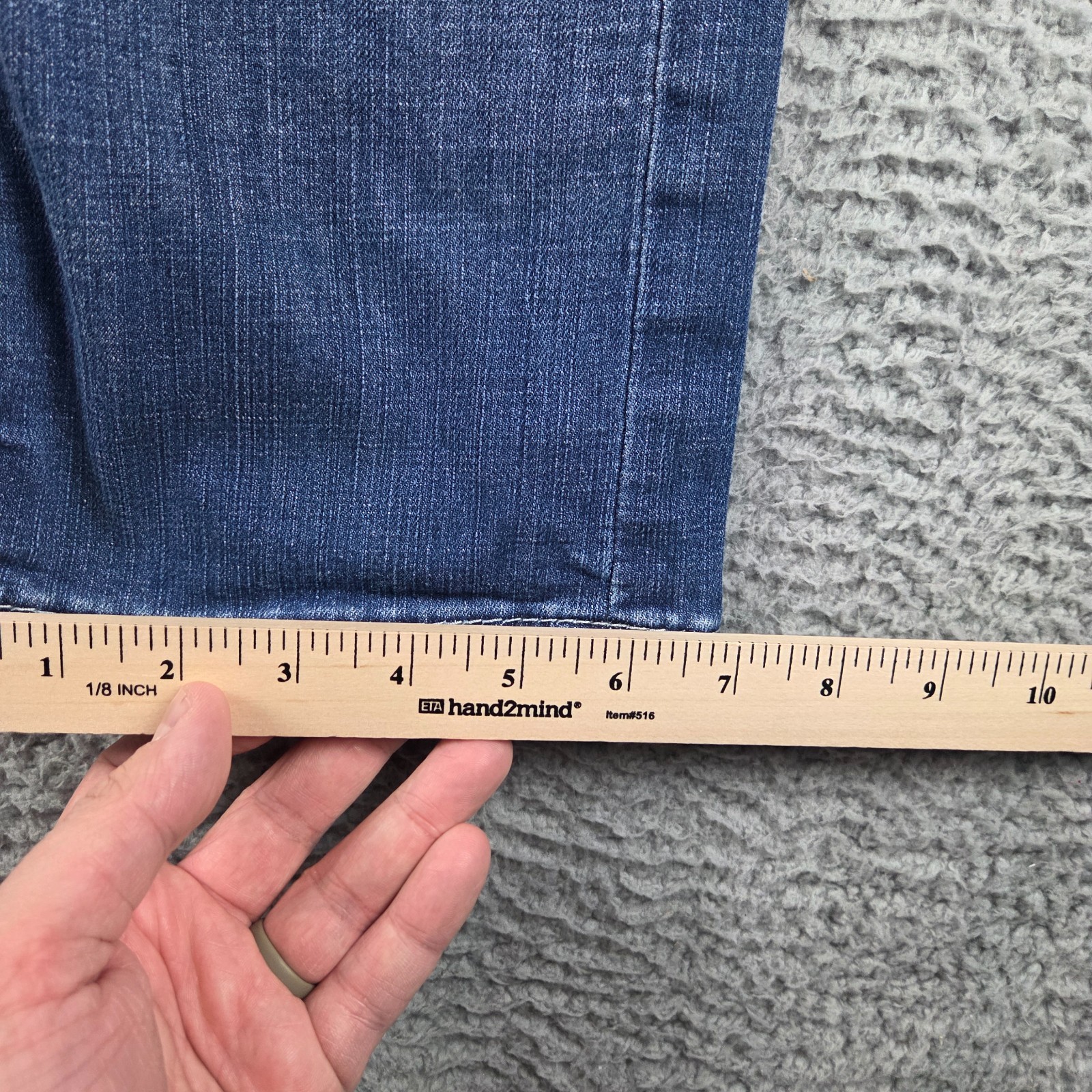 BKE Alec Jeans Mens 34R (33×31) Blue Straight Denim Stretch Casual