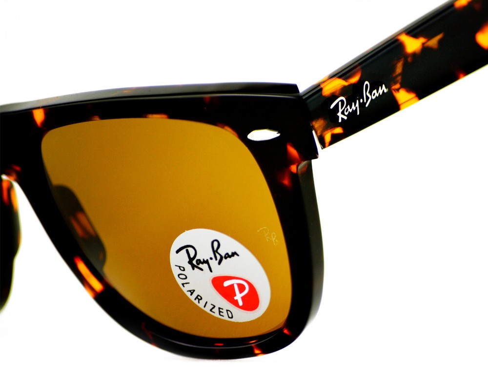 Ray-Ban RB2140 Original Wayfarer Tortoise Frame Polarized Brown Lens 54mm Unisex