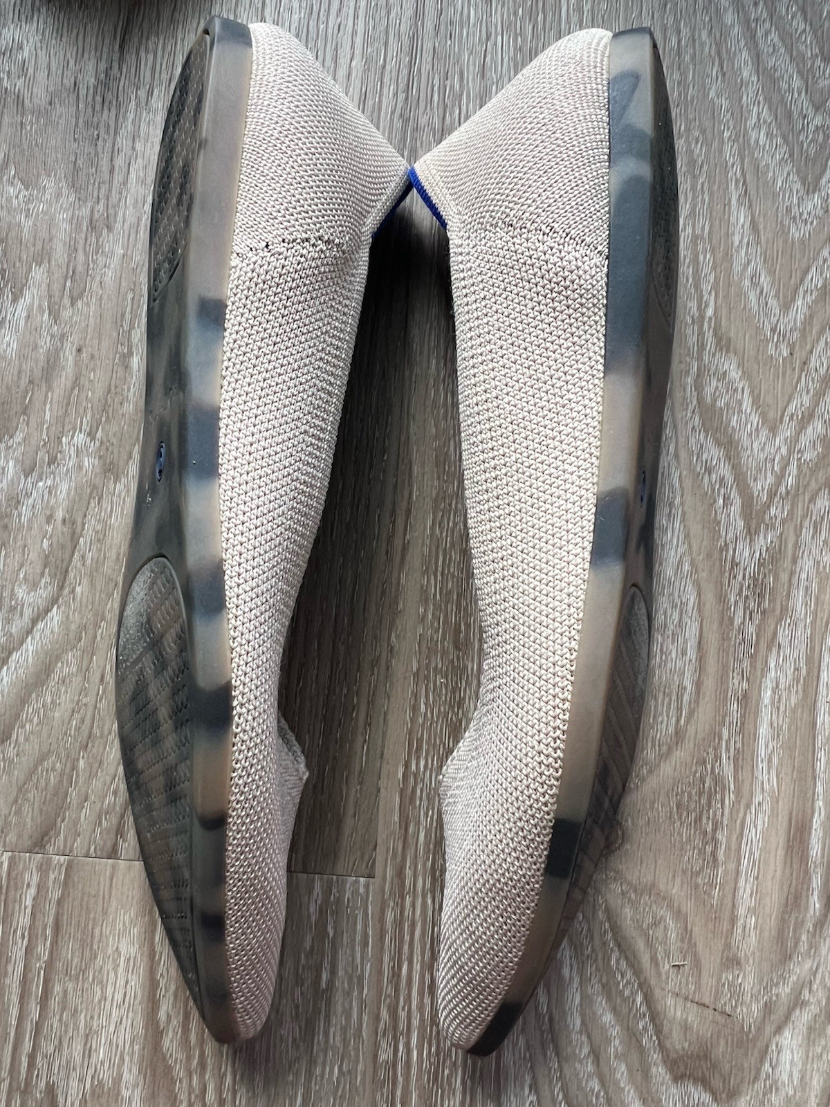 Rothy’s Women’s The Point Ballet Flat Flats Casual Natural Tan Beige sz 6.5