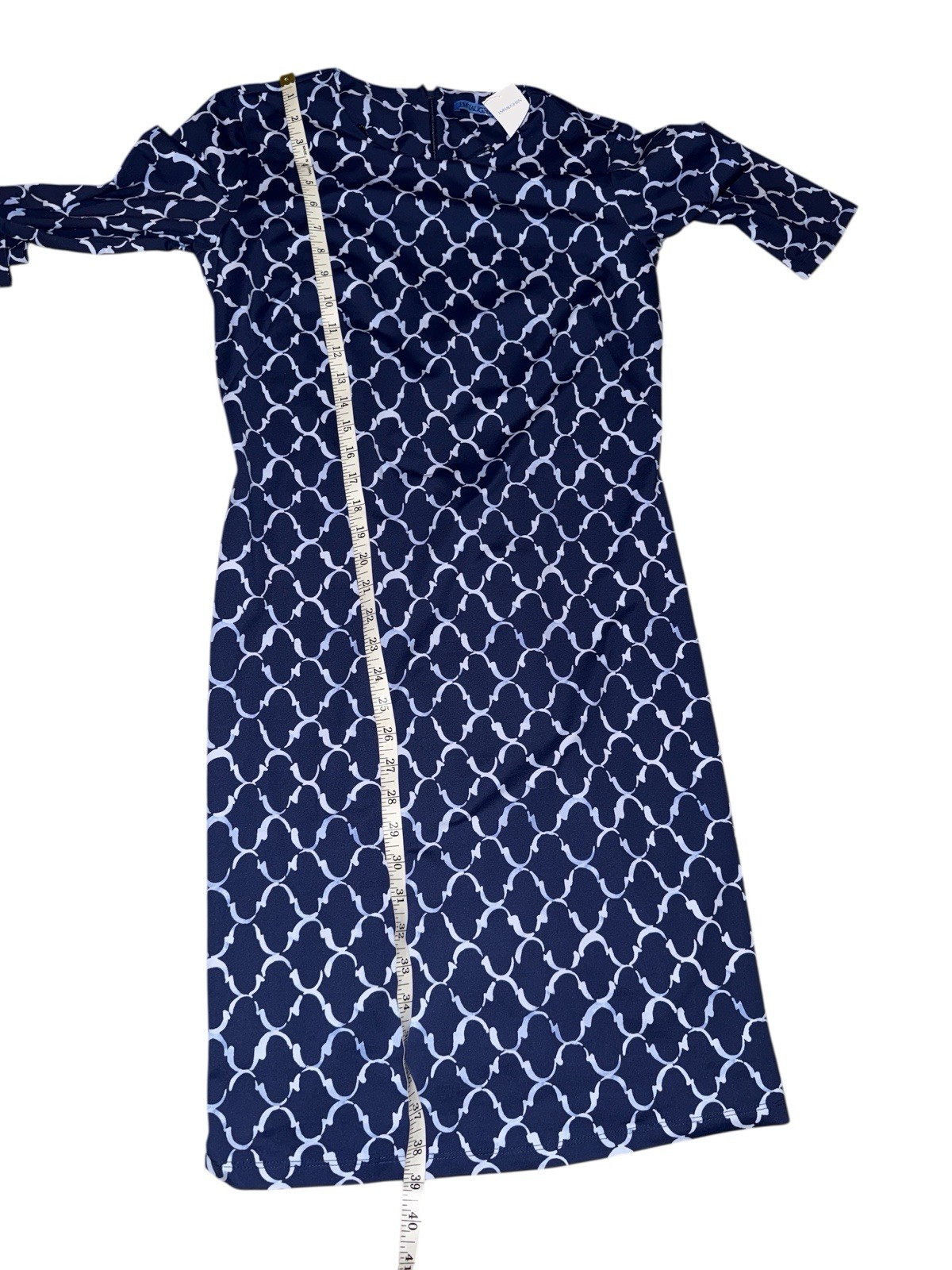 J.Mclaughlin Navy Chambray Mega Palm Spring Women’s M Coastal Resort New