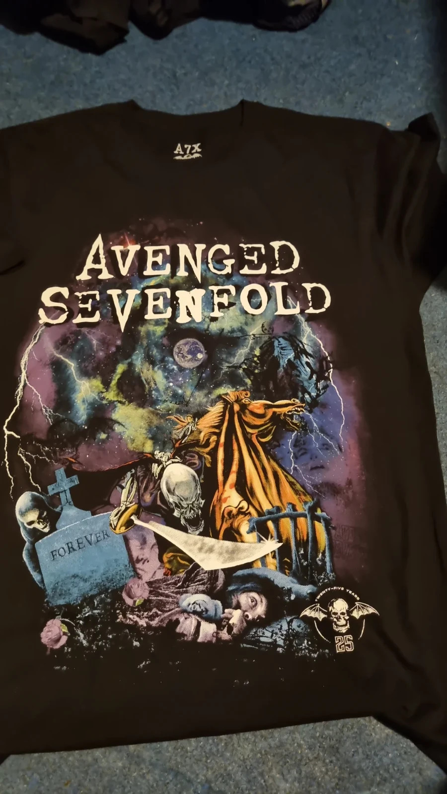 Avenged Sevenfold 25th anniversary Remake T shirt Short sleeve tee NH26660