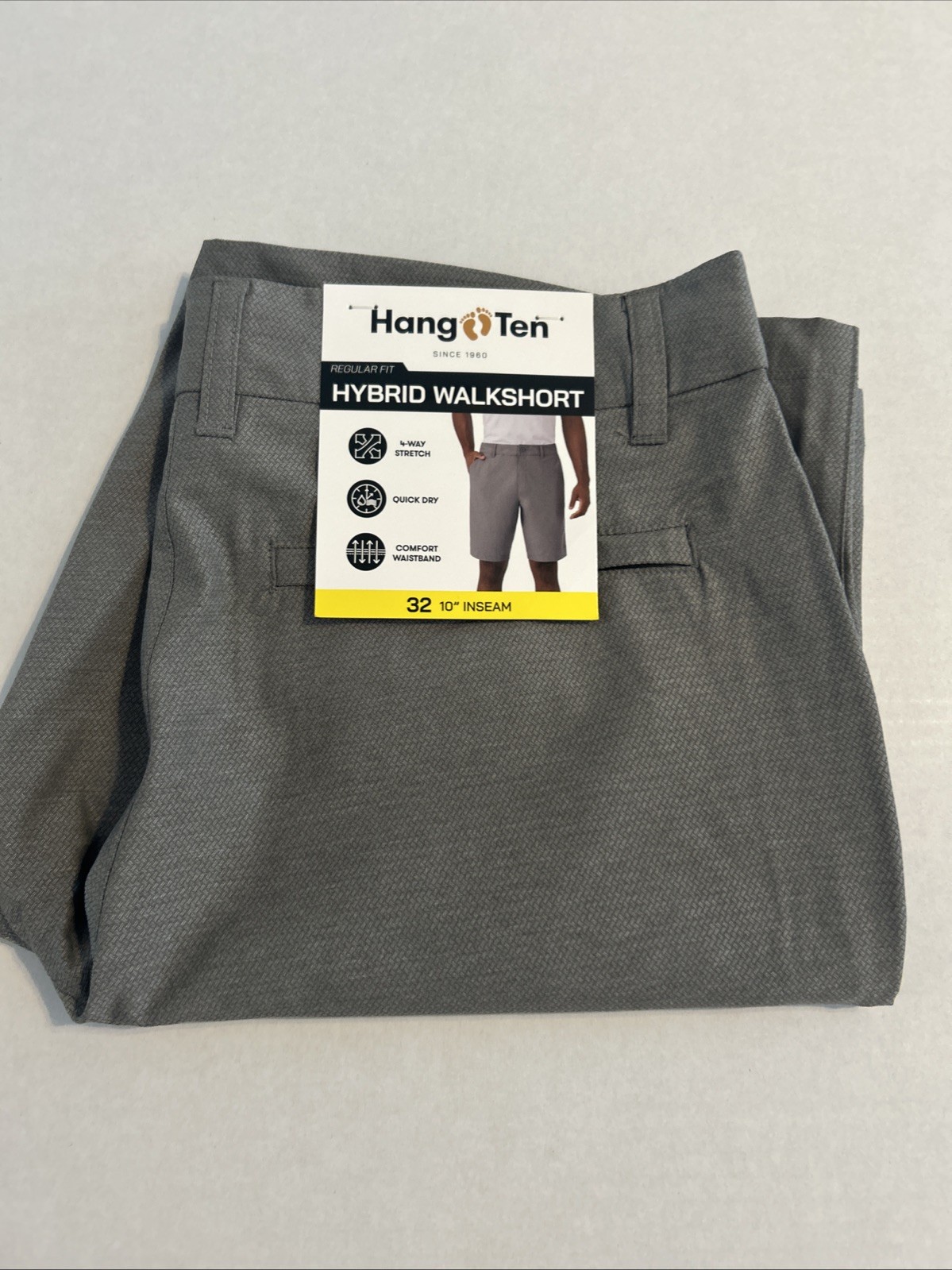 Hang Ten Men’s Flat Front Hybird Shorts