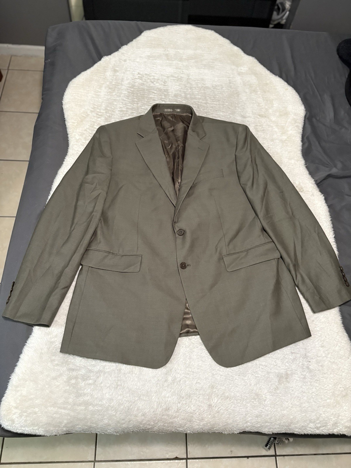 Charles Tyrwhitt Classic Fit Green Wool Sport Blazer Jacket Size 44R