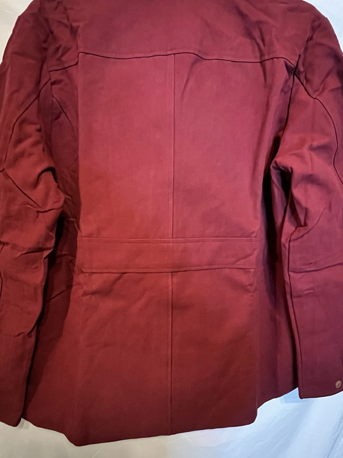 Women’s Brick Red Barn Jacket w Corduroy Collar/Cuffs Women’s Sz L New