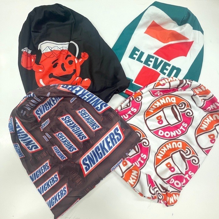 4 Logo Beanies Multi Brand Multicolor Winter Hat Soft & Warm One Size Lot B