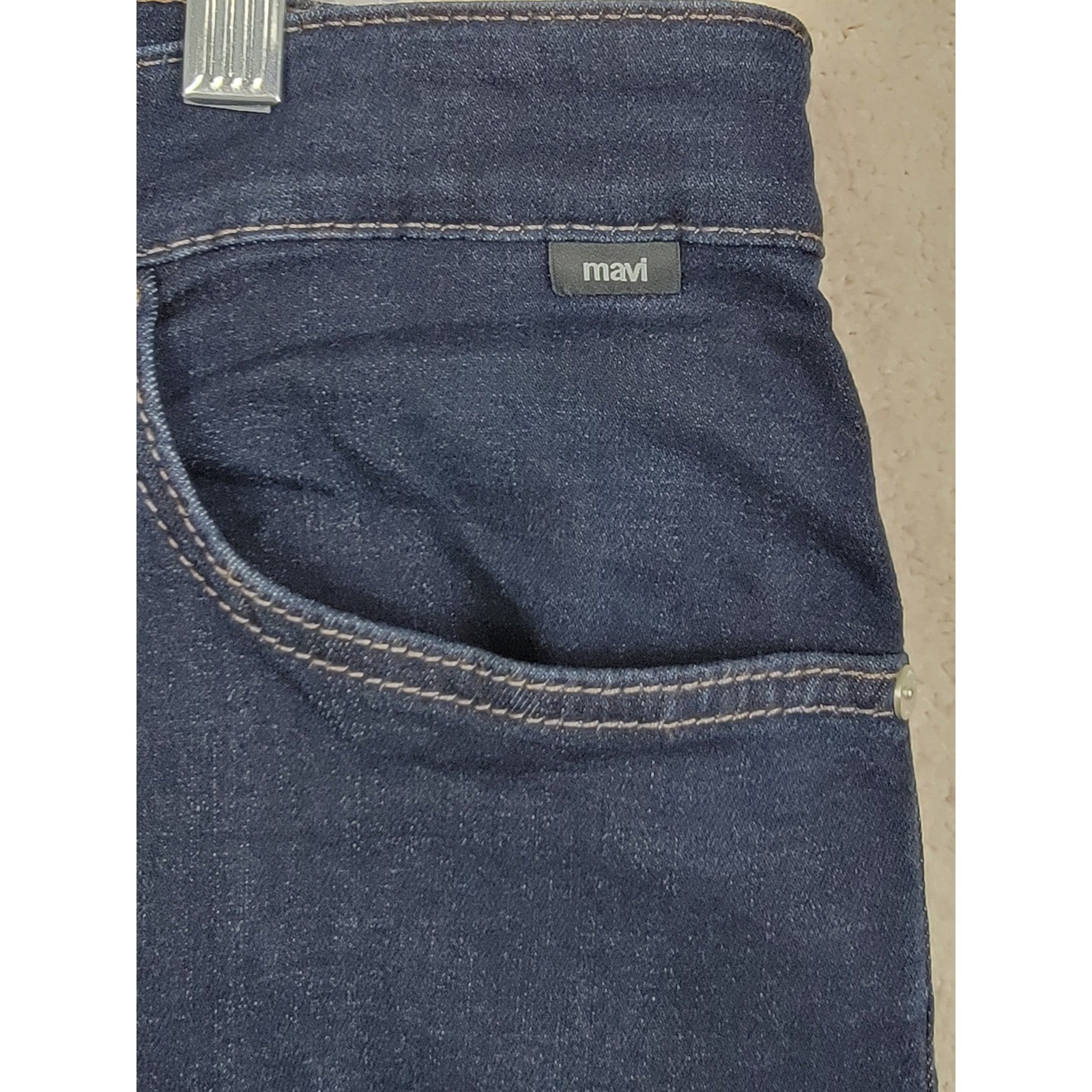 Mavi Zach Straight Leg Jeans Mens 34×30 Dark Indigo Stretch Denim Classic Fit