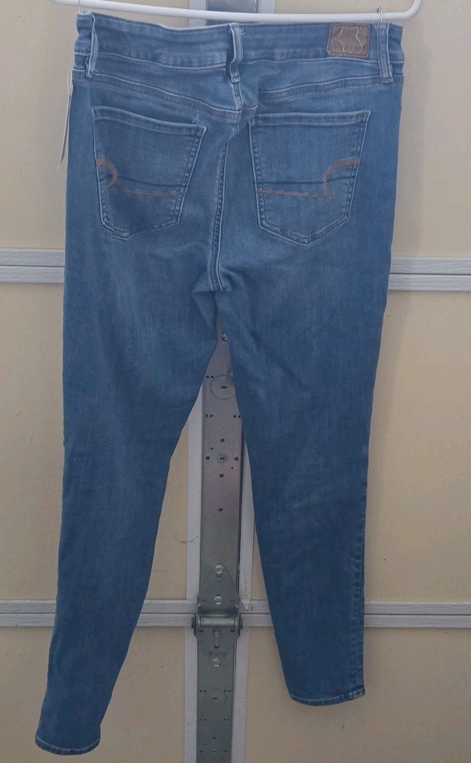 American Eagle Outfitters Women’s Jegging Jeans Blue Denim Stretch Button Zip