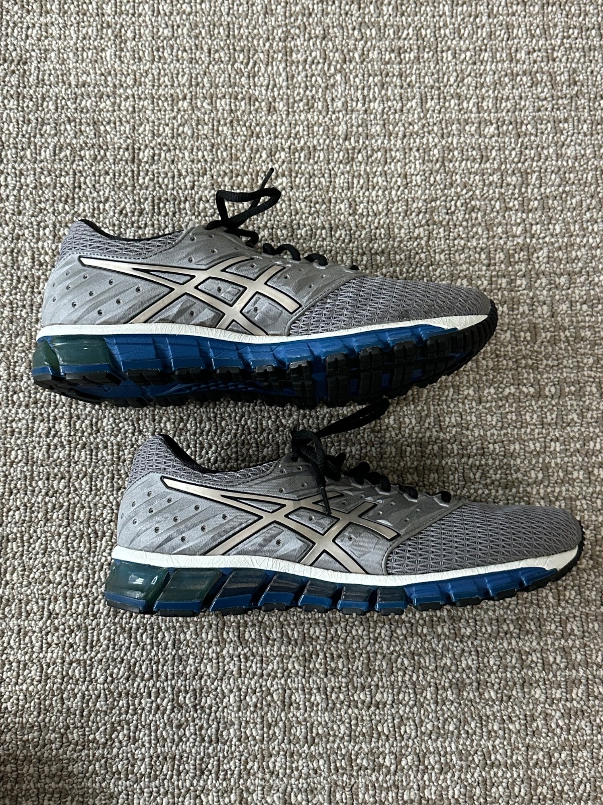 PREOWNED Asics Gel Quantum 180 Running Athletic Shoes Gray Size 9.5 Mens
