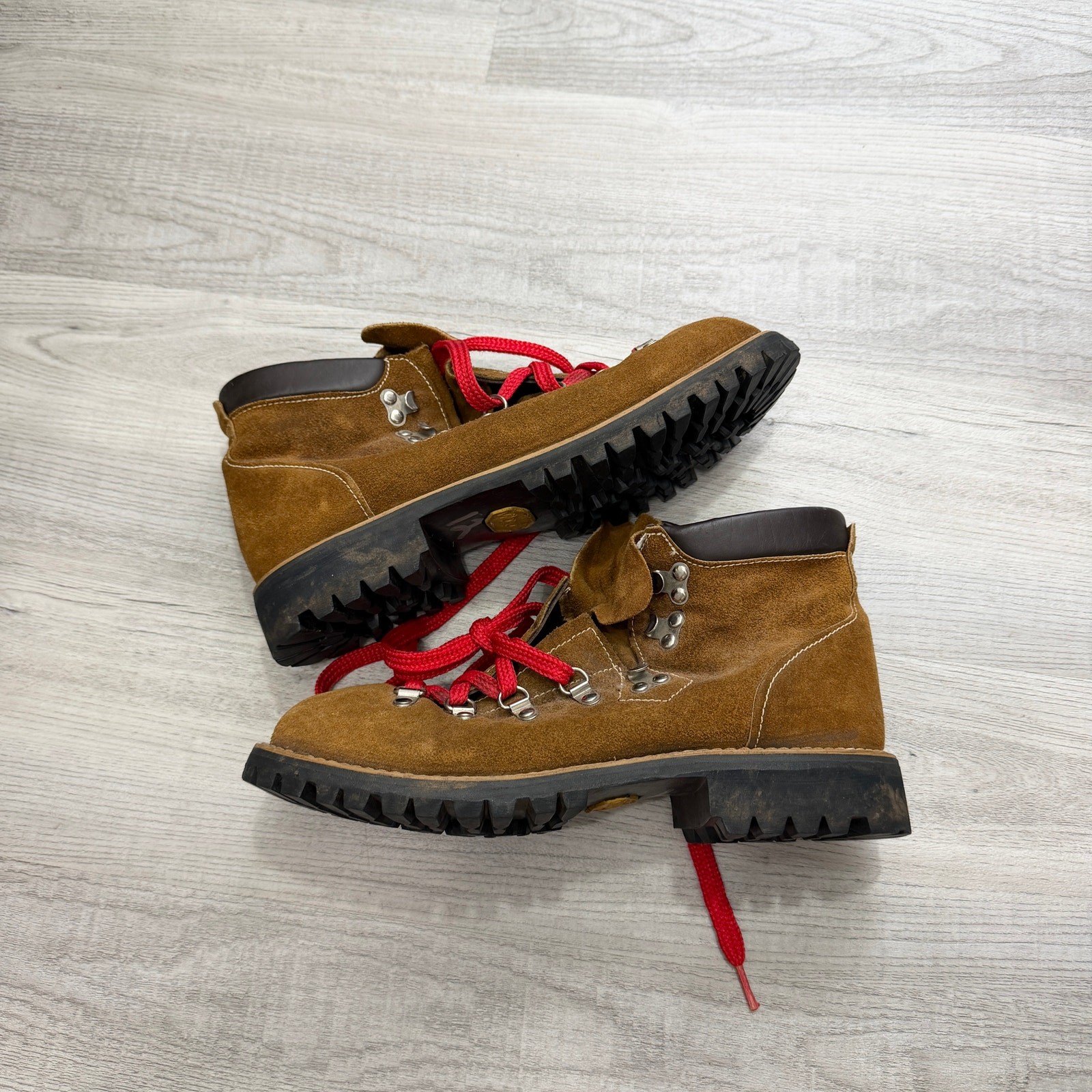 Vintage Sears Mountaineering Hiking Boots Women’s 7D Rust Brown 70s 80s Outdoors