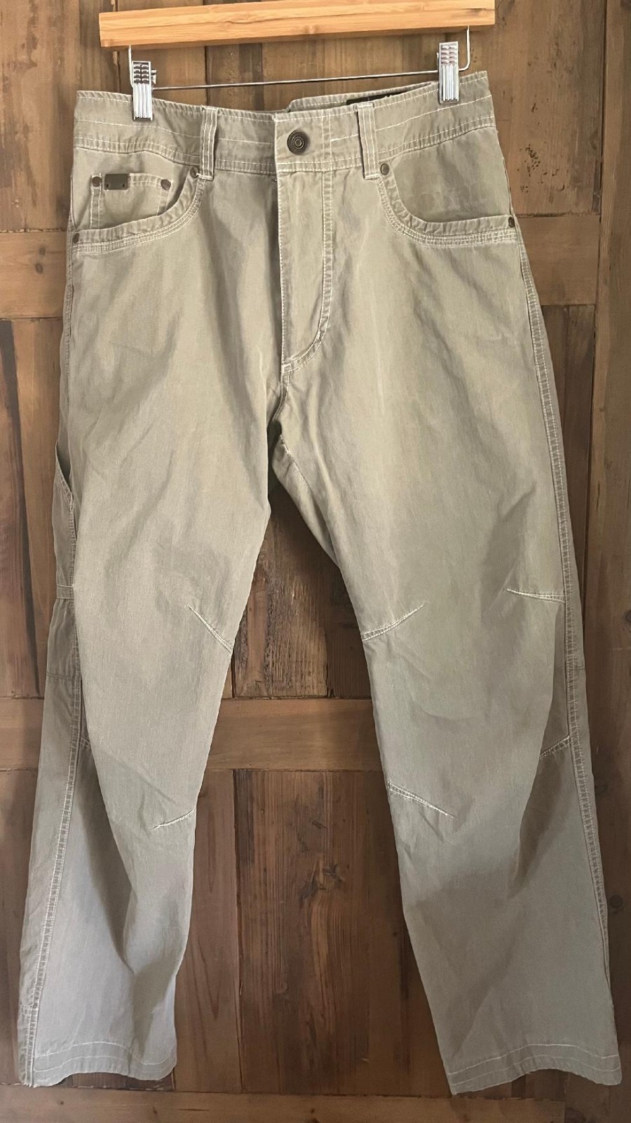 Kuhl Revolvr Pants Mens 32×30 khaki Hiking Outdoor w/cell phone pocket