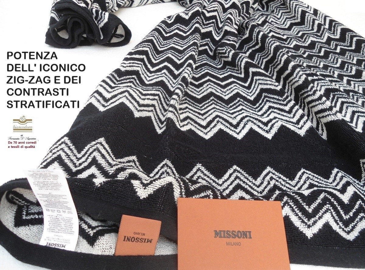 MISSONI unisex sponge cloth; sea pool sauna bath etc. cm. 150 x 100