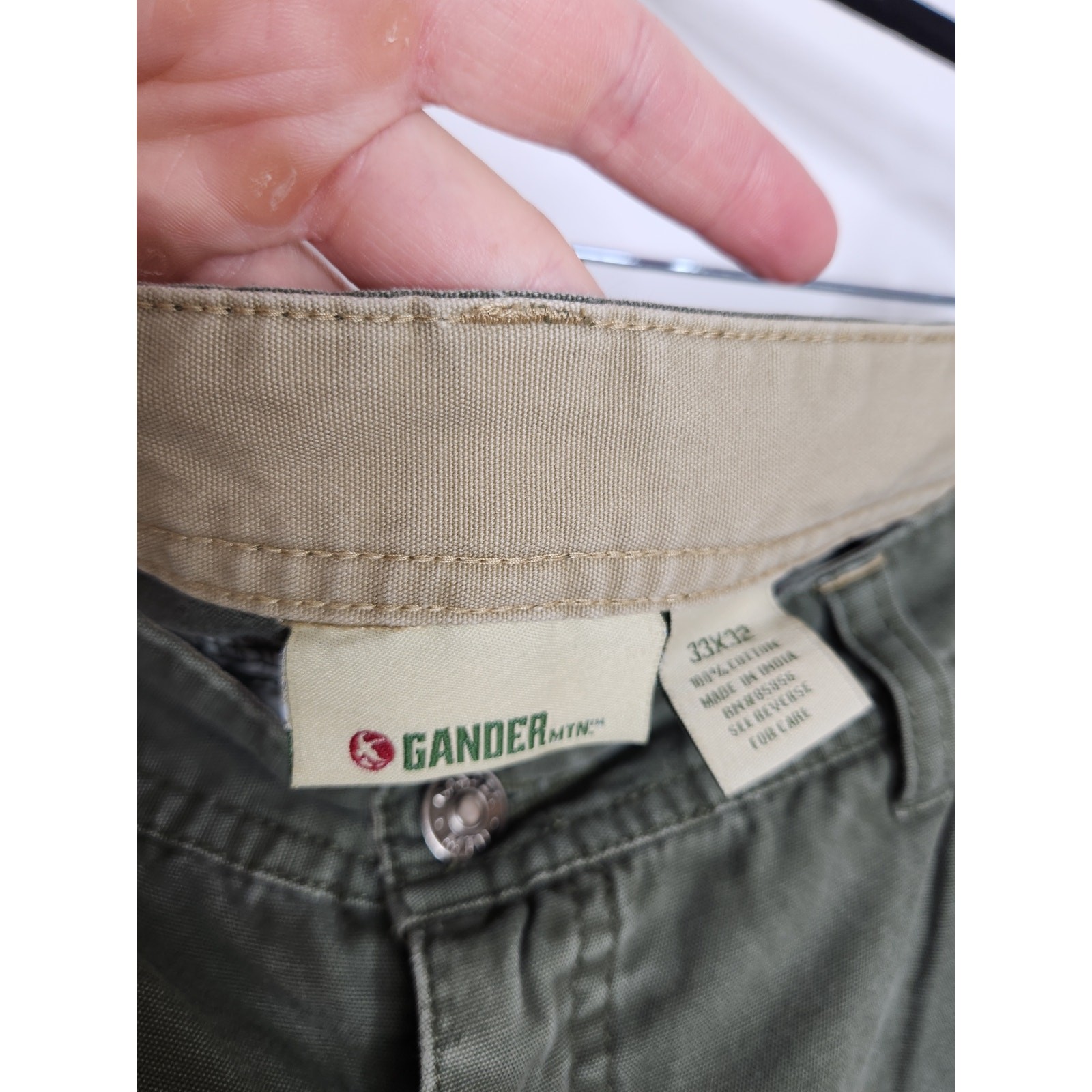 Vintage Gander Mountain Cargo Pants Green 33×32 Zip Off 90s Army