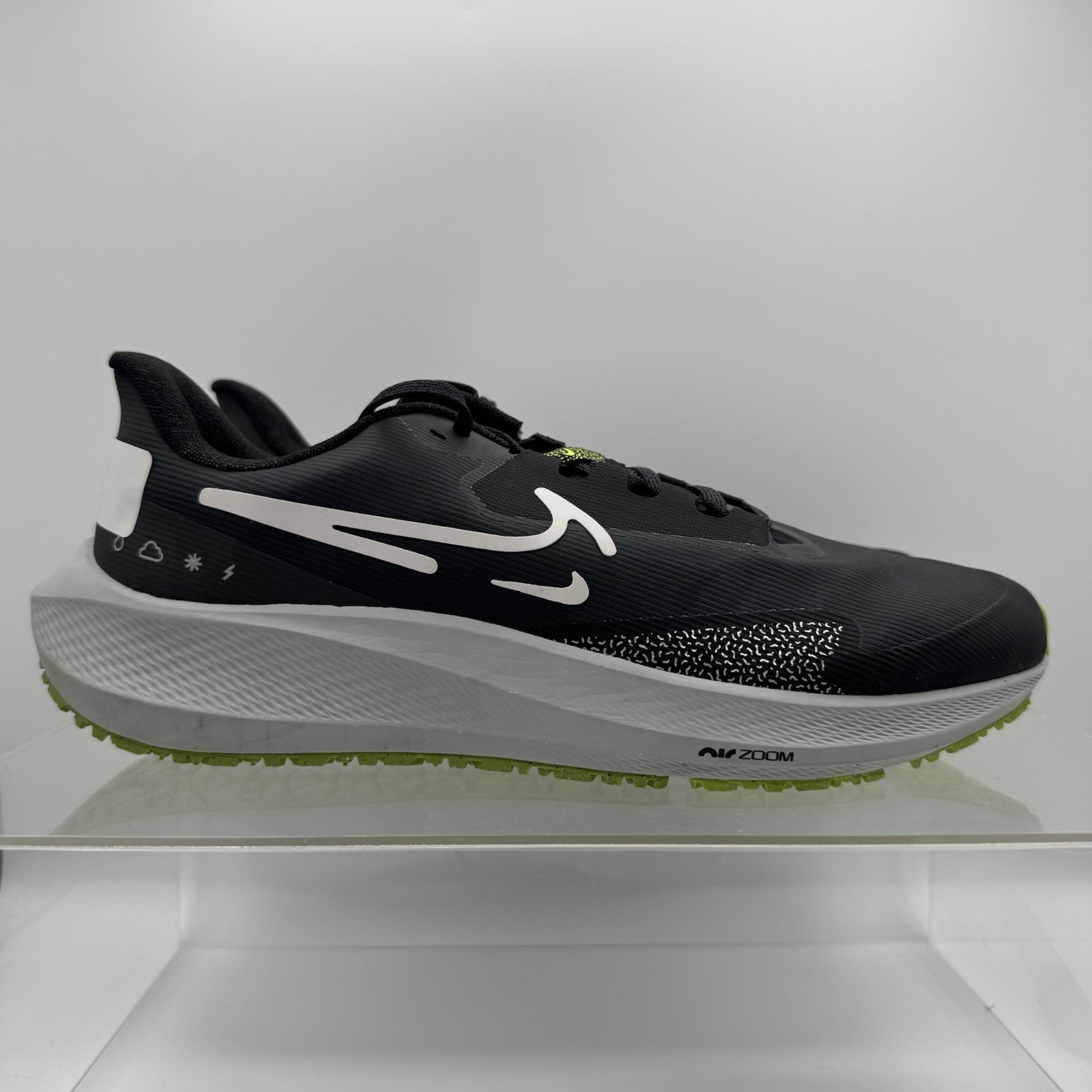 Nike Pegasus 39 Shield DO7625-002 Black Running Shoes Water Resistant Men’s 10