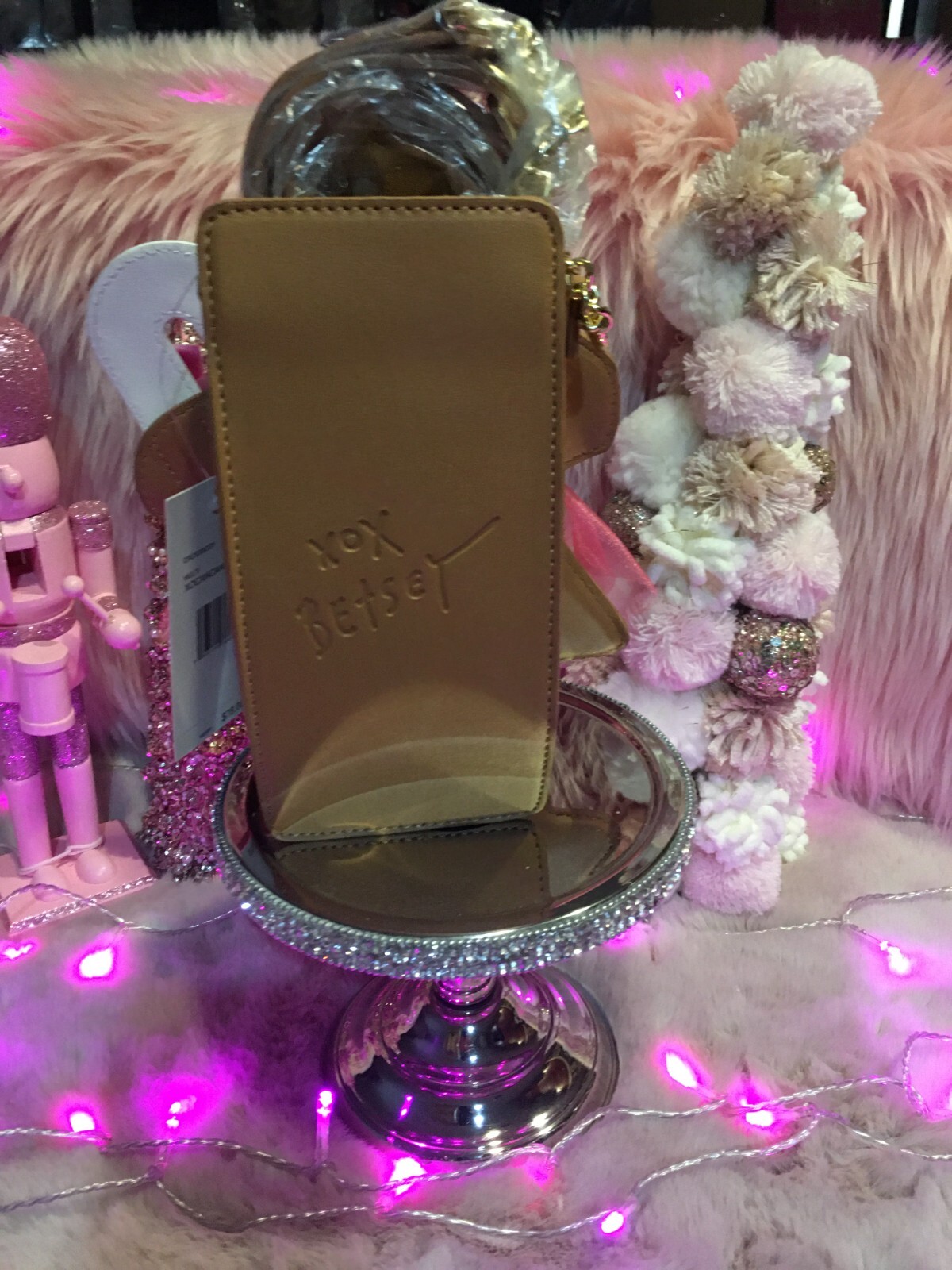 Betsey Johnson Kitsch XO Can Can Coquette Gingerbread Girl Crossbody Bag NWT