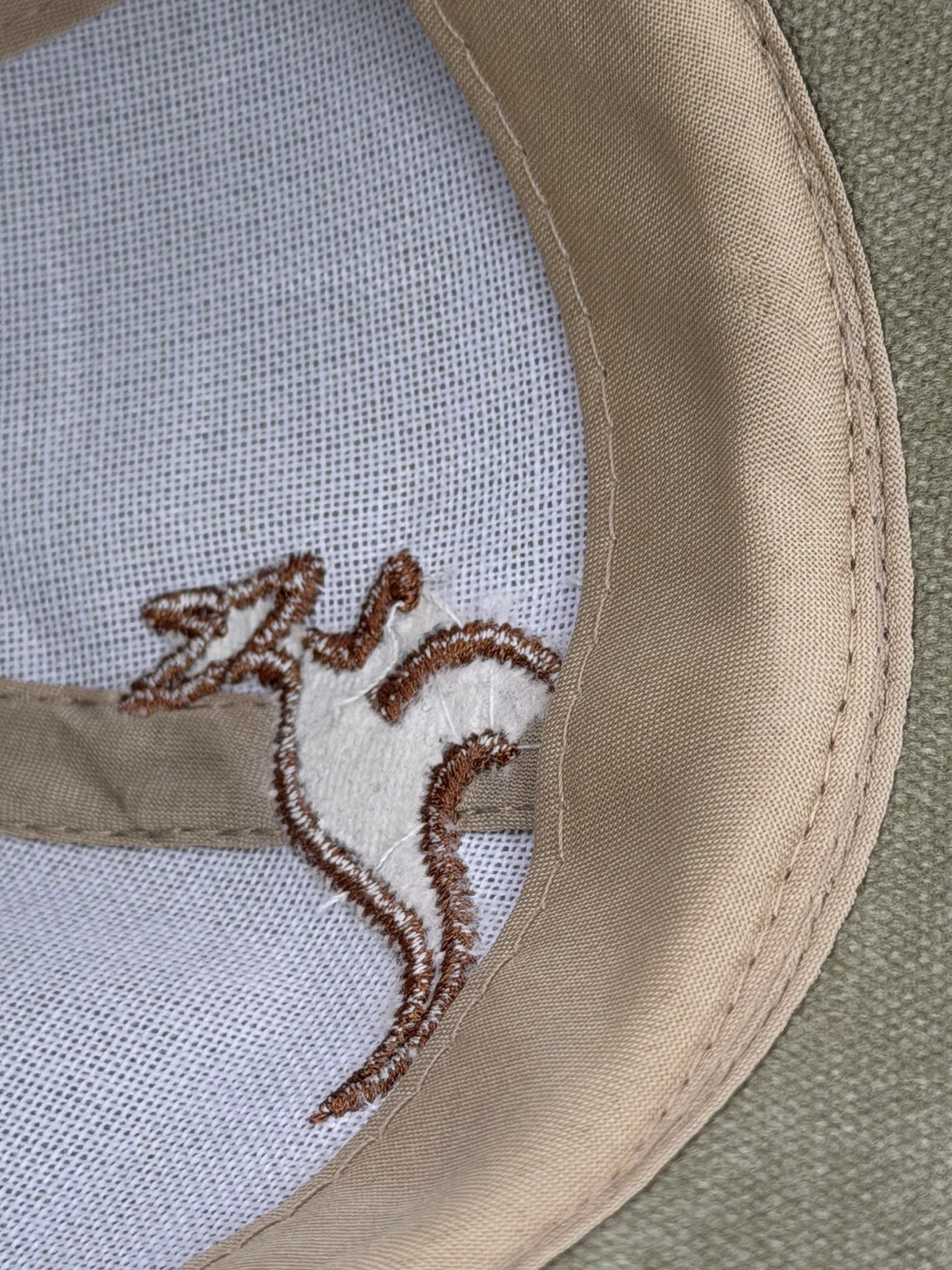 Visit Merchandise Hat Green Australia Kangaroo Suede Brim Cotton Cap Adj