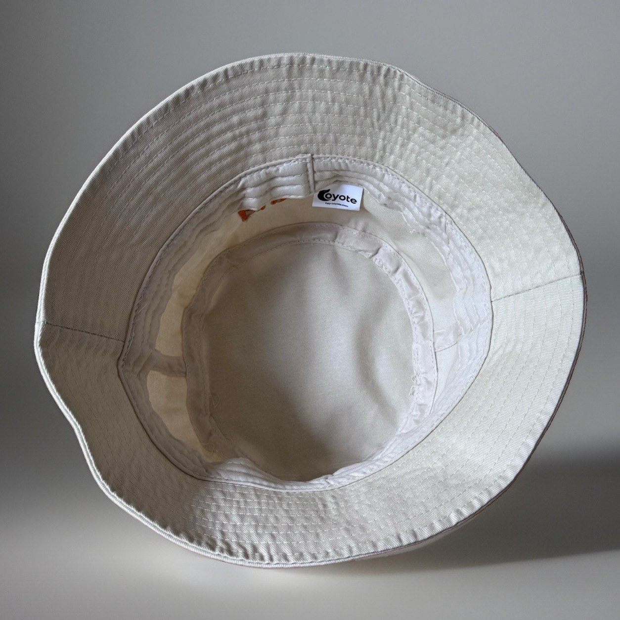 2026 DUNKIN DONUTS TWILL BEIGE BUCKET HAT ICED COFFEE DONUT EMBROIDERED UNISEX