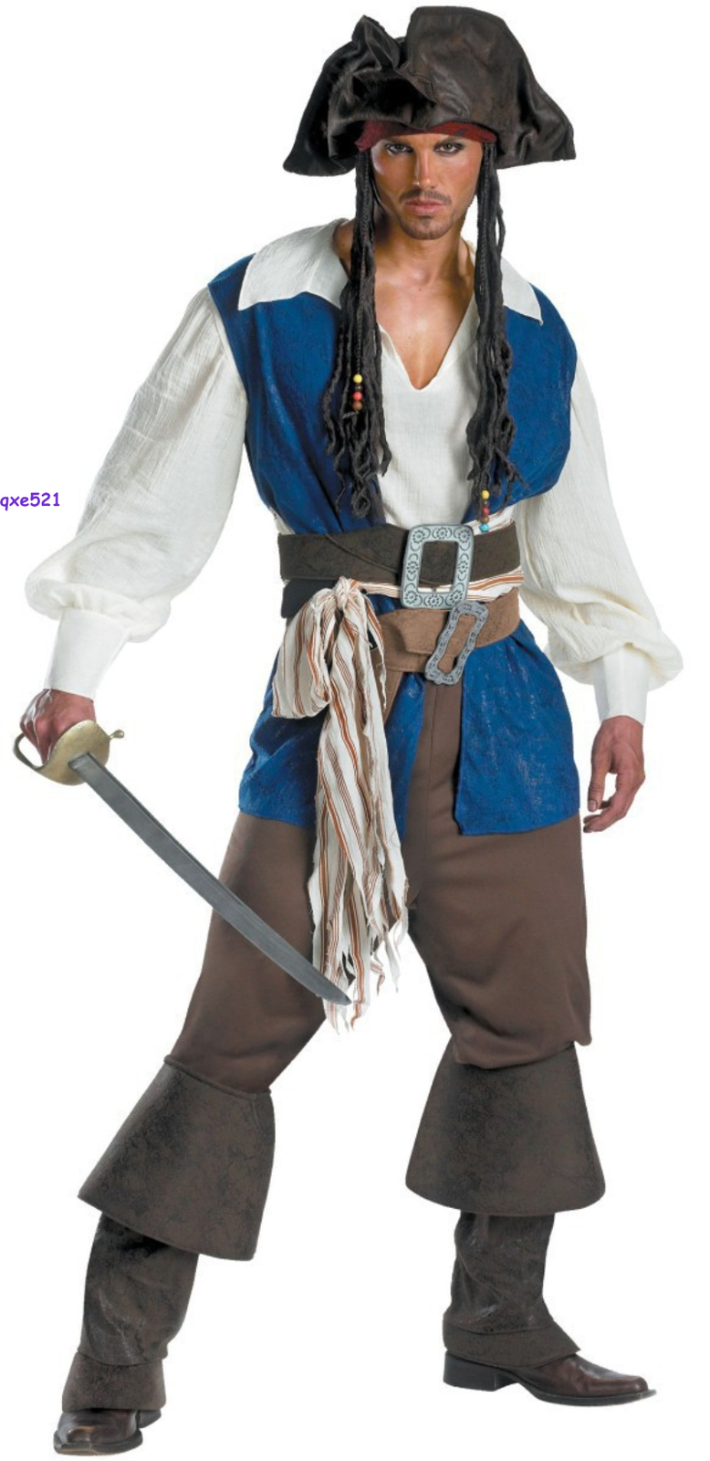 Pirates of the Caribbean sailor cosplay Costumes Halloween game clothing uniform