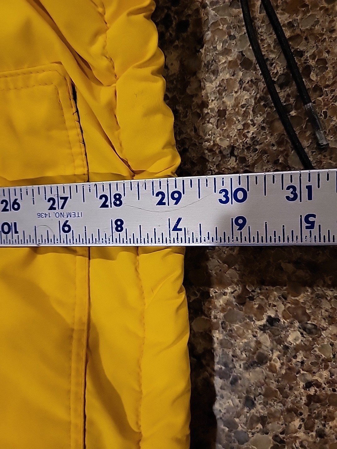 Vintage Sports master Yellow 1/4 Zip Pullover Jacket Large Lined w/Hood USA