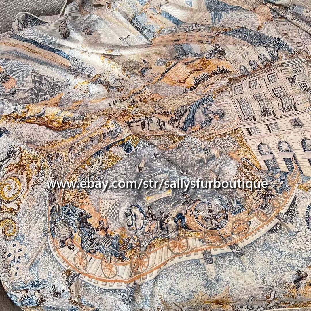 Boutique 80% Cashmere 20% Silk Wrap Scarf Rainbow Print Square Shawl 53″