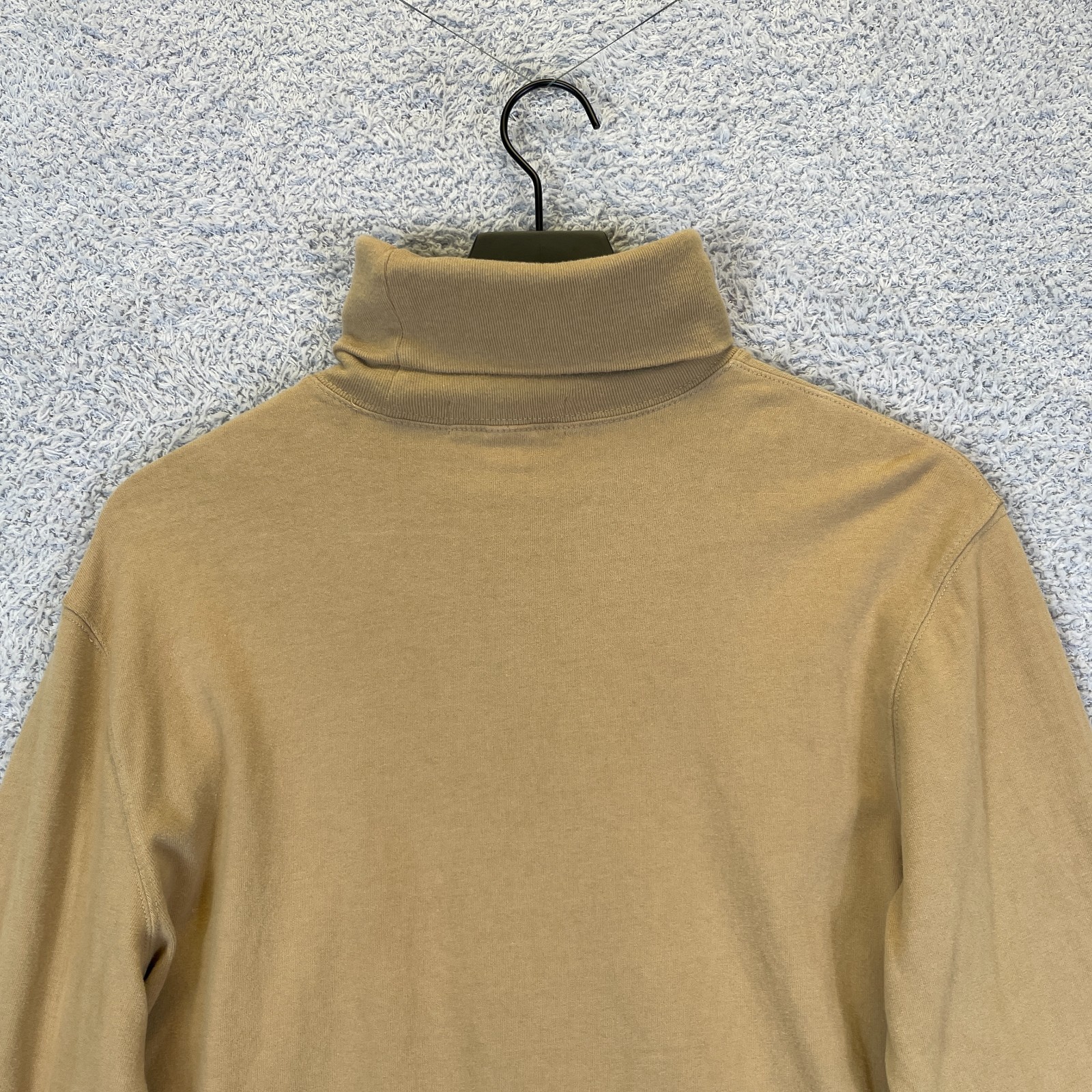 Polo Ralph Lauren Vintage Turtleneck Sweatshirt Men’s Medium Pony Beige 90’s