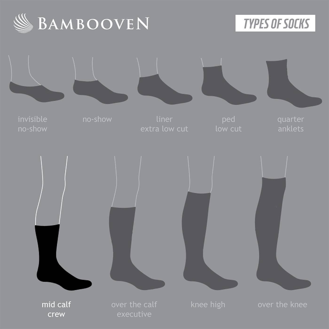 Men’s Bamboo Lightweight Dress & Trouser Socks – Soft, Breathable (3 Pack)