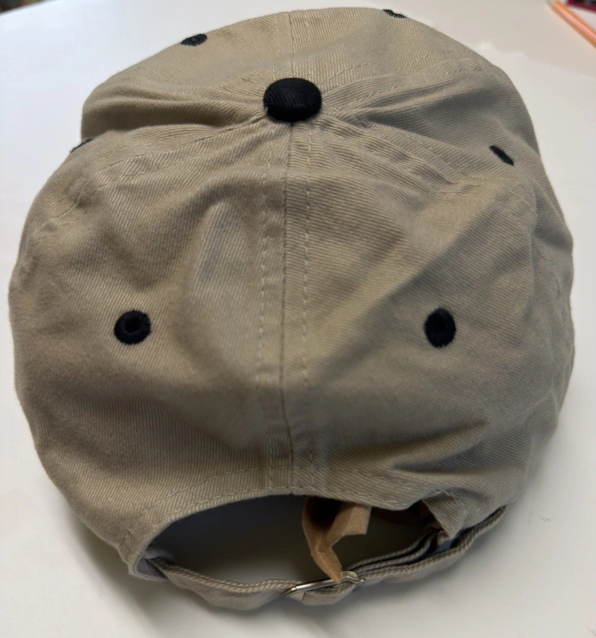 Vintage U-Haul UHAUL.com Employee Hat Khaki Black Embroidered Strapback Cap