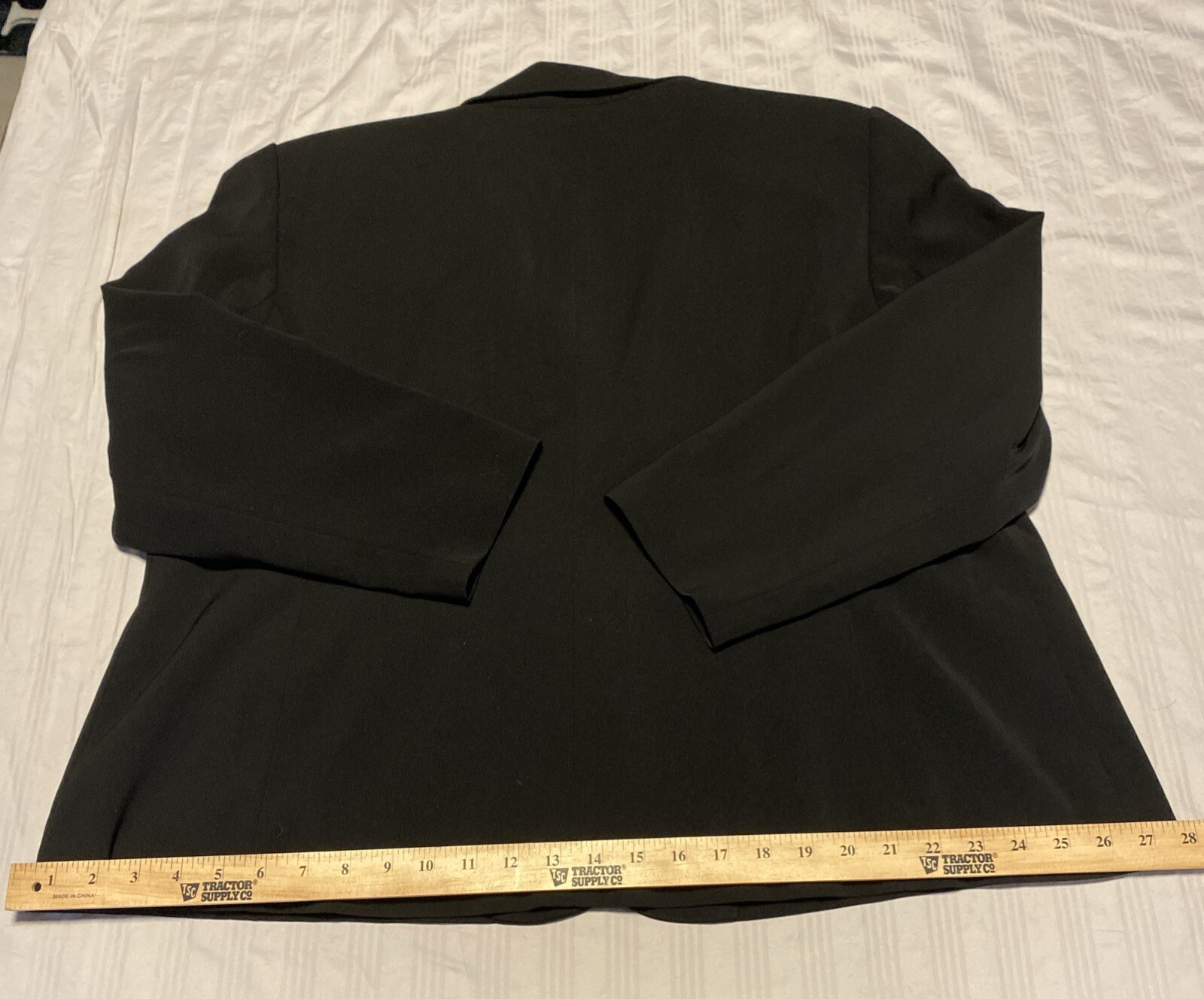 East 5th Size 22P Black Blazer Nanotex Fabric Business Travel Single Breasted