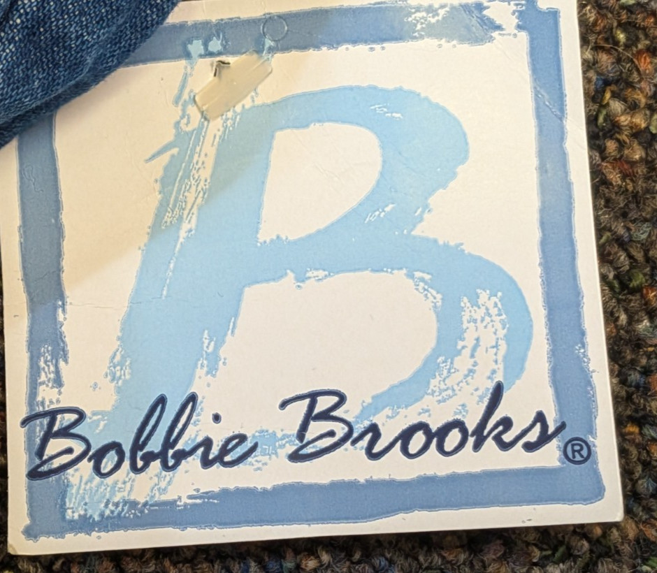 NWT Bobbie Brooks Dark Stonewash 18P Petite Elastic Waist Stretch Pull On Jeans