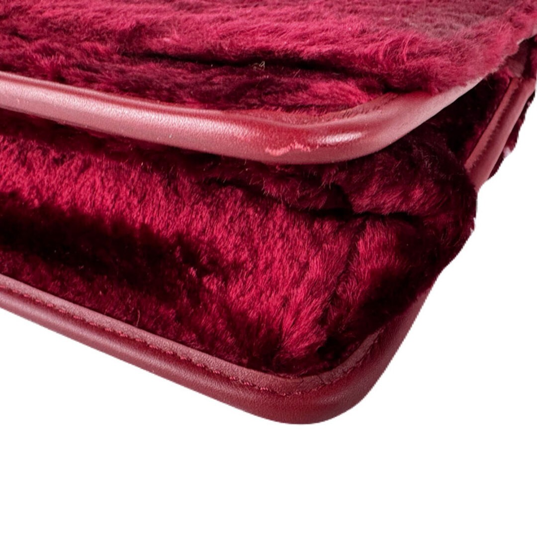 Fendi Shoulder bag Canayef fur Red 8BT284 A06E Size: W:9.4×H:7.9 in.