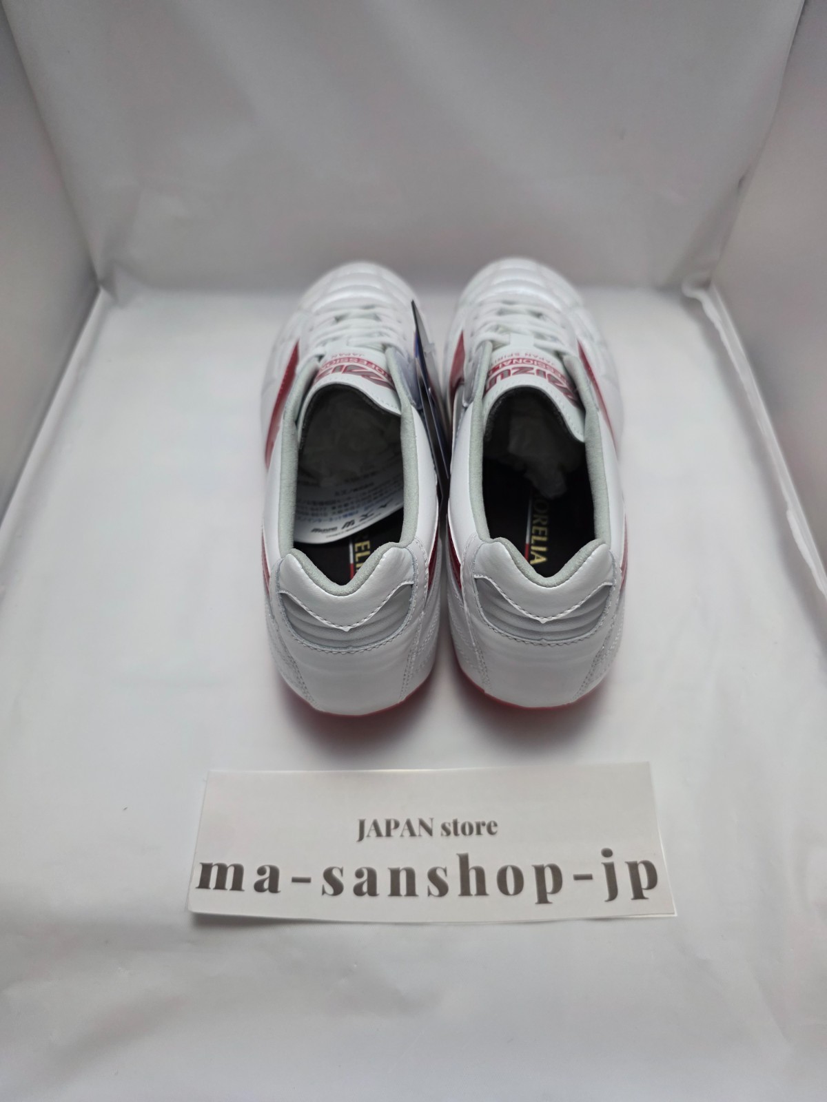 Mizuno Soccer Spike Cleats Morelia II JAPAN AG P1GA250360 White Red width;2E
