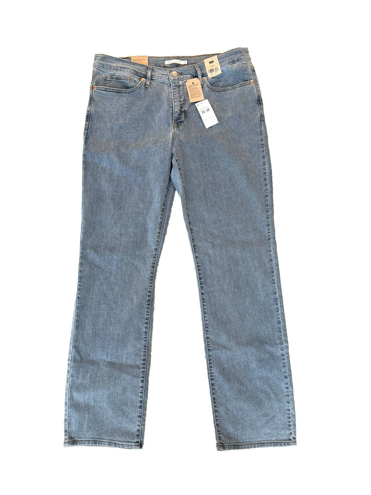 Levi’s 314 Jeans Womens Shaping Straight 33×32 NWT Light Blue