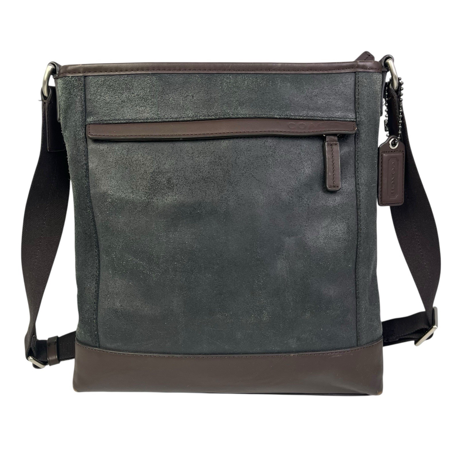 Coach Camden Leather Bag Brown Tech Crossbody Messenger Computer F70920