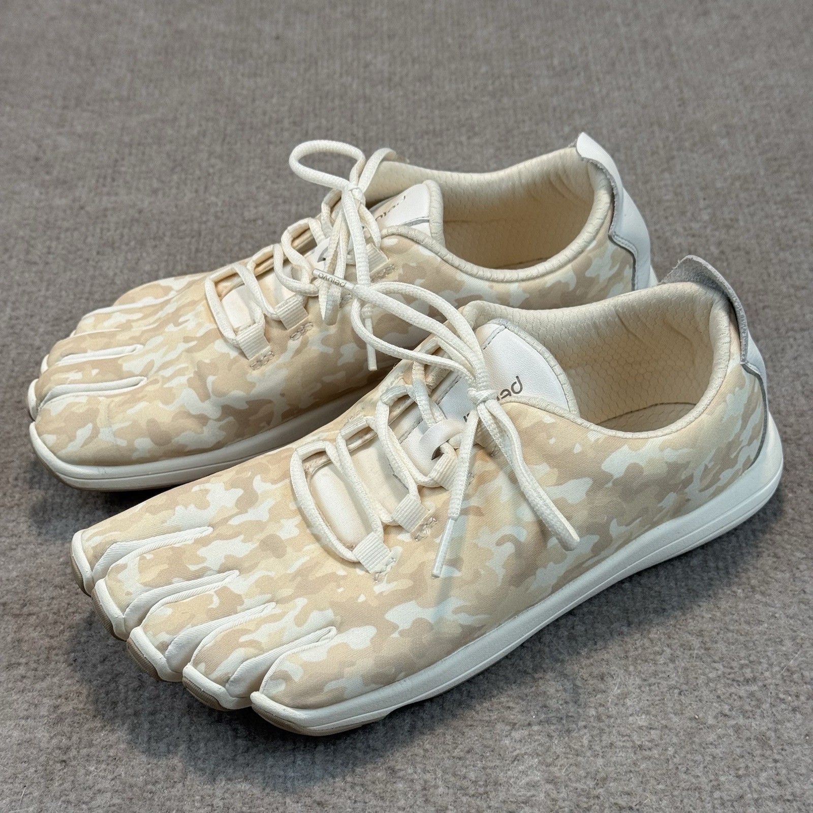 Peluva Strand Women’s Athletic Trail Shoes Desert Camo Ivory Mesh Toe US 10.5