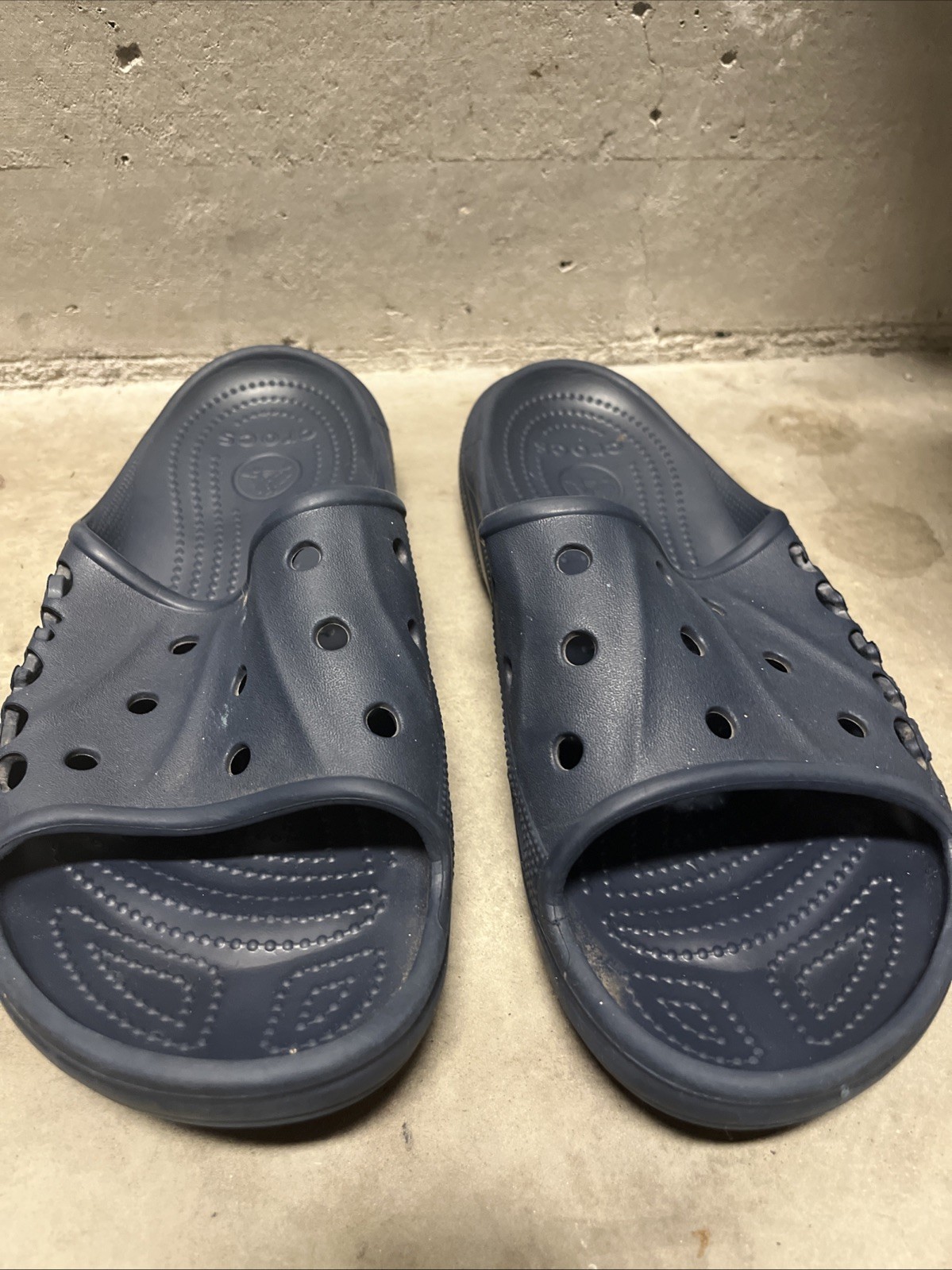 Crocs Adult Baya II Slides Comfortable Sandals for Men size 11 Blue