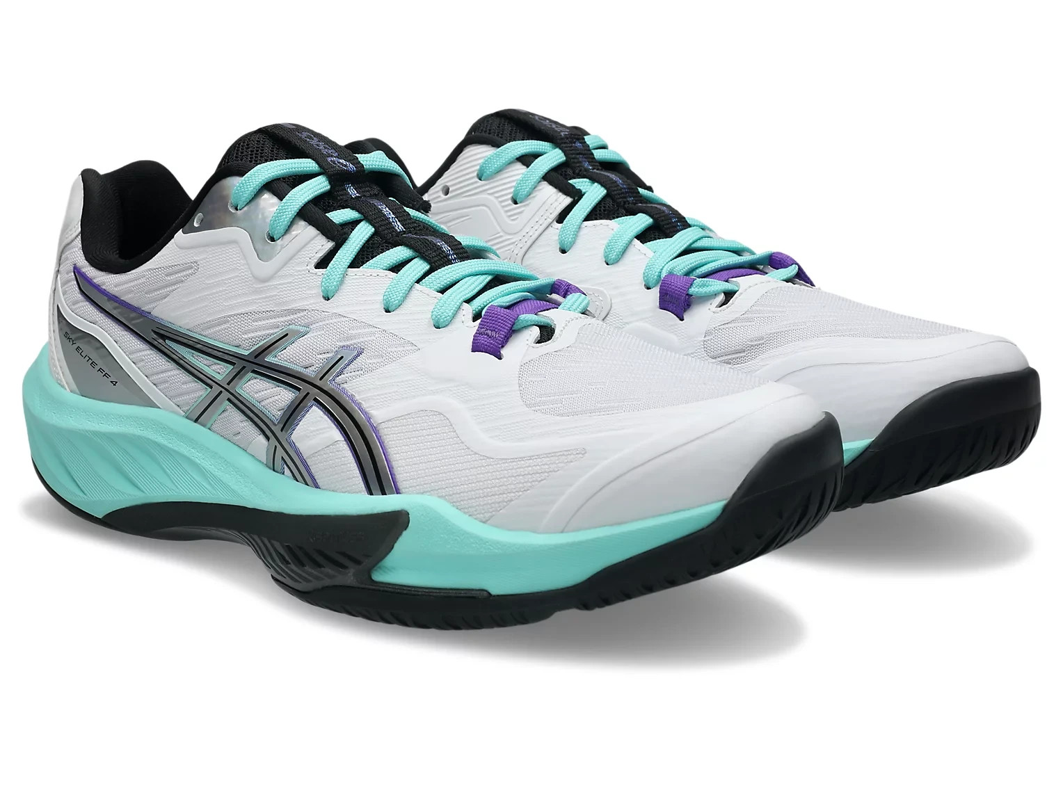 ASICS SKY ELITE FF 4 1051A100 100 White Radiant Amethyst Volleyball Shoes
