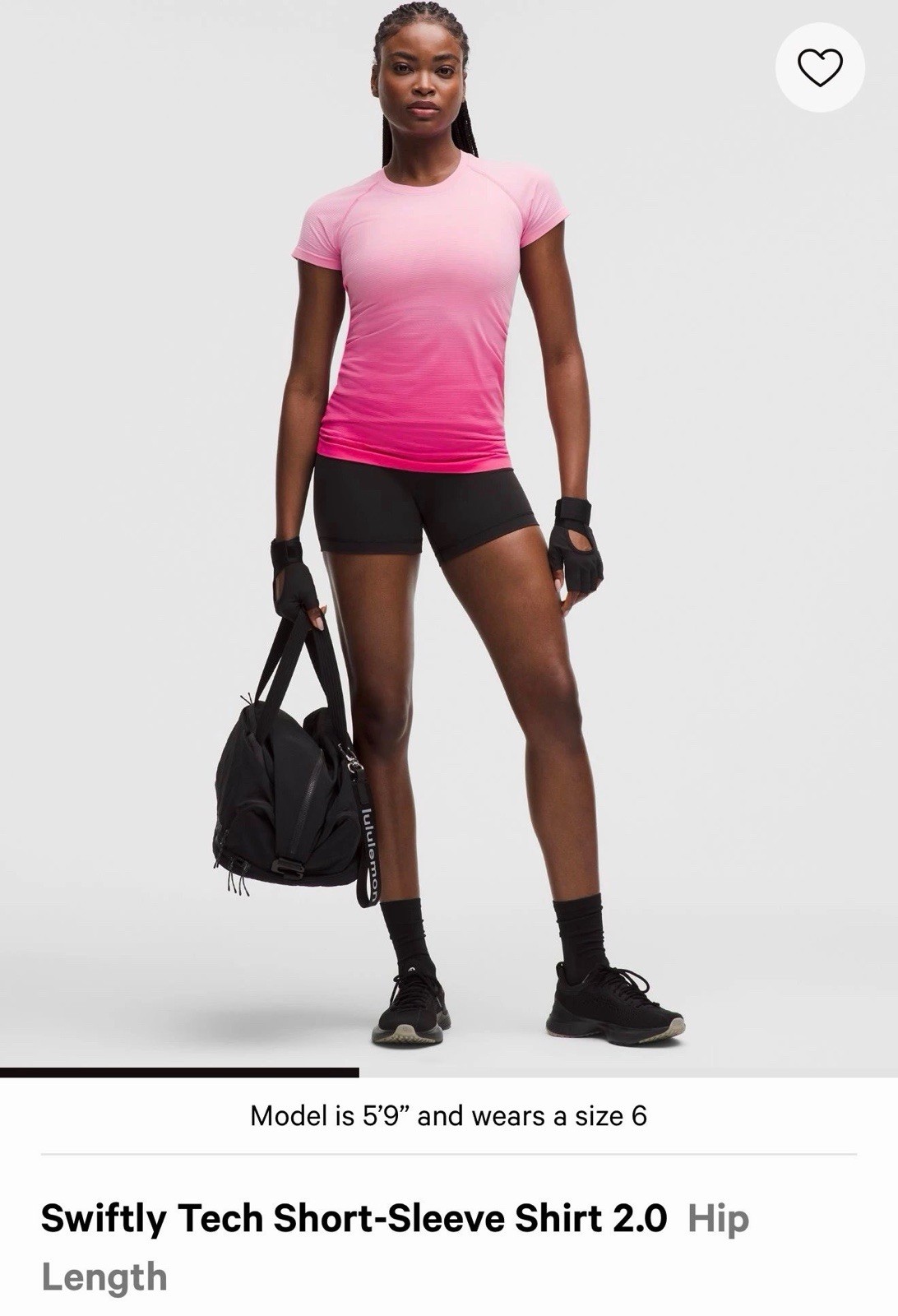 Lululemon Swiftly Tech Short-Sleeve Shirt 2.0Hip Length, NWT, ODSM, Size 8