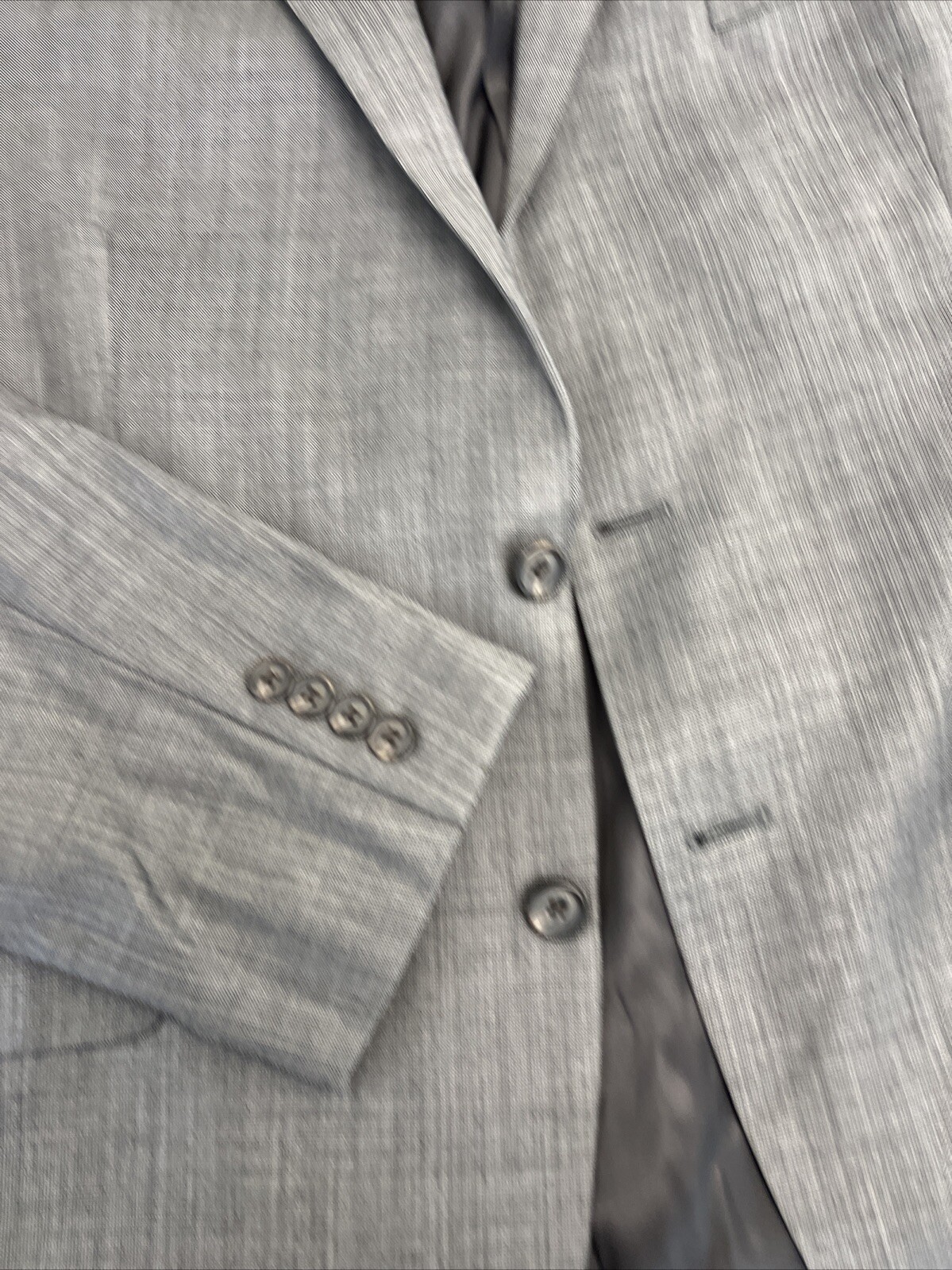 Lauren Ralph Lauren Men’s Gray 100% Wool Blazer 46R $595 Two Button