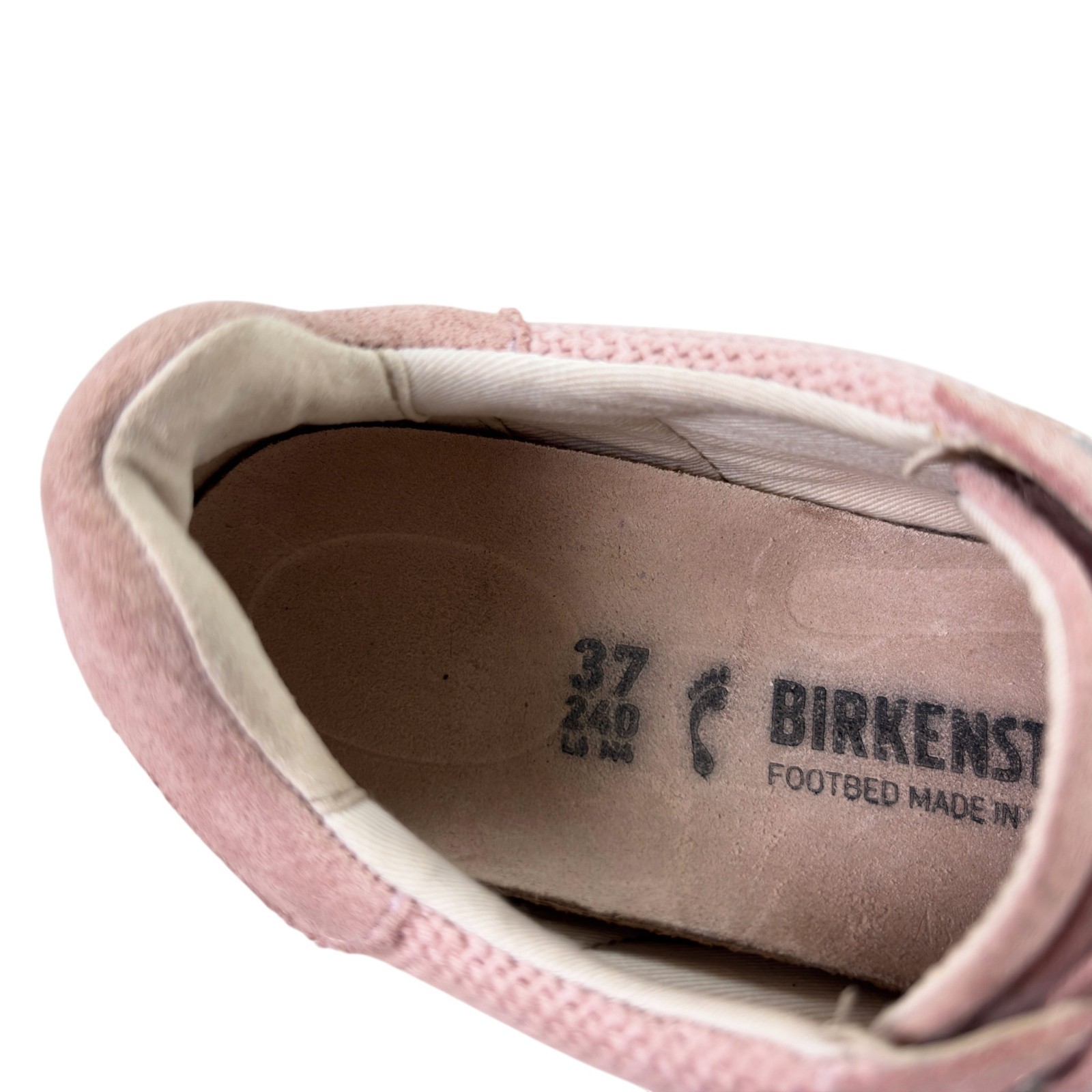 Birkenstock Bend Low Sneakers Womens EU 37 US 6 Medium/Narrow Pink Suede/Canvas