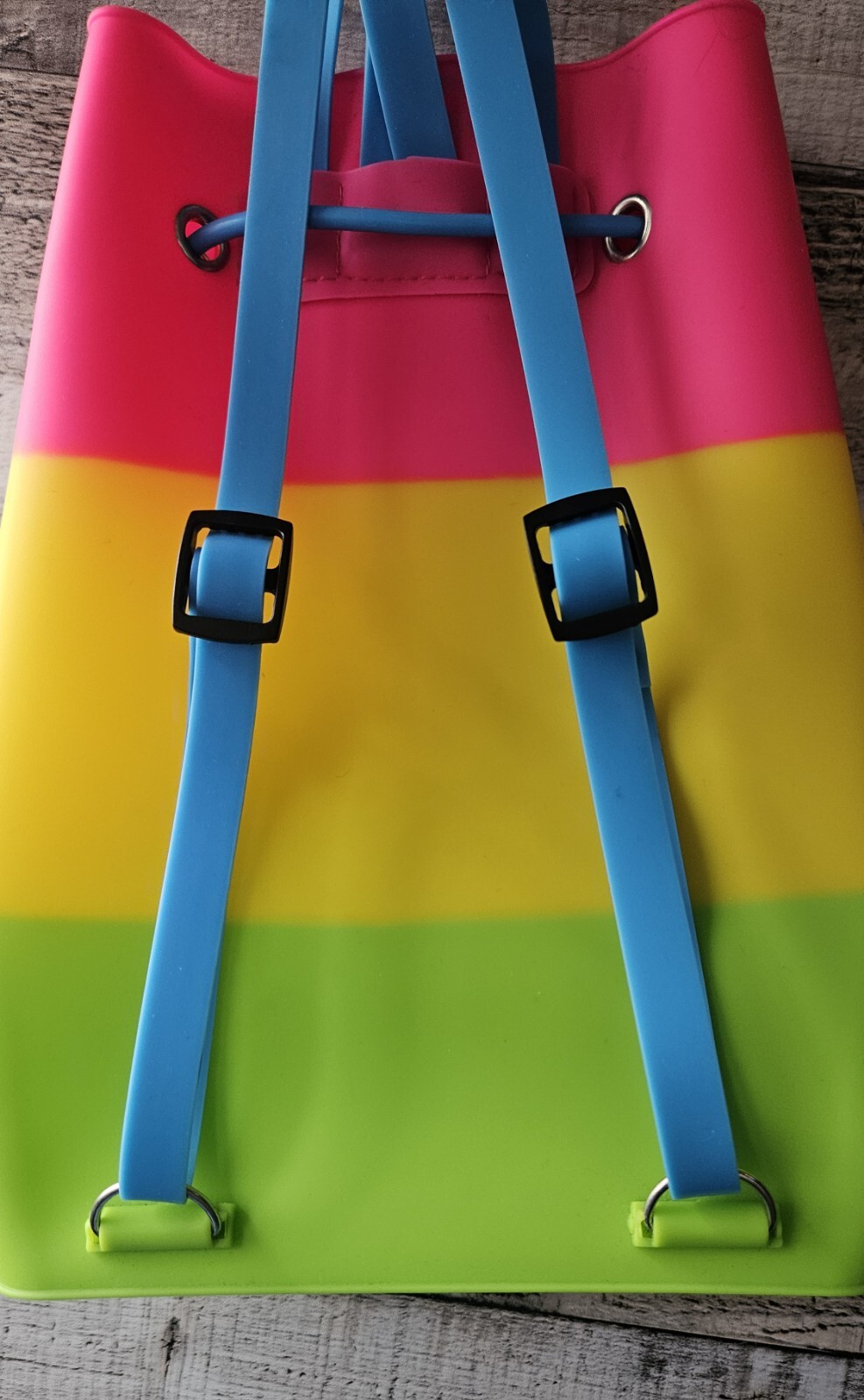 Silicone Rubber Jelly Mini Rainbow Backpack Fashion Accessories